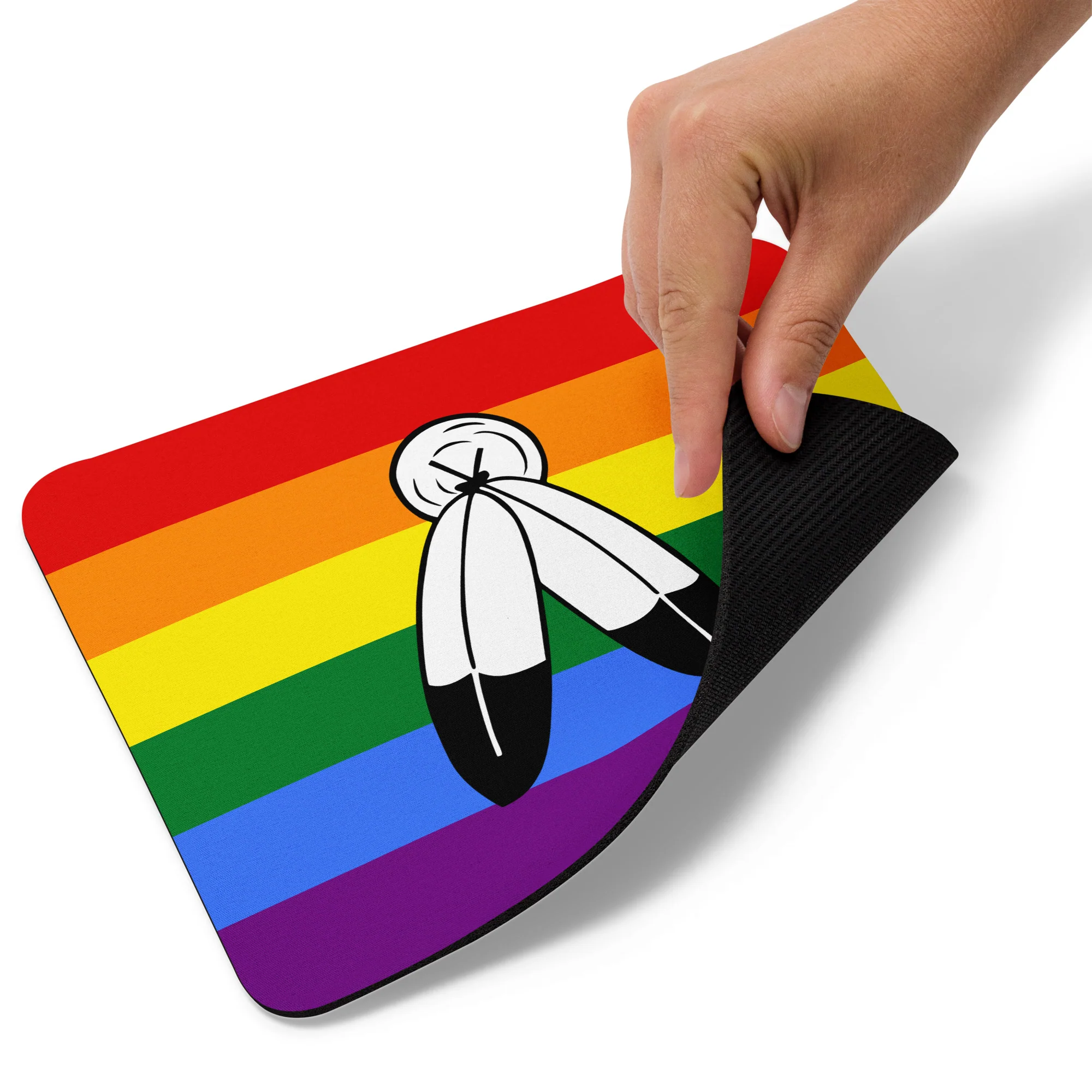 2 Spirit Pride Flag Mouse Pad/Mouse Mat - Image 3