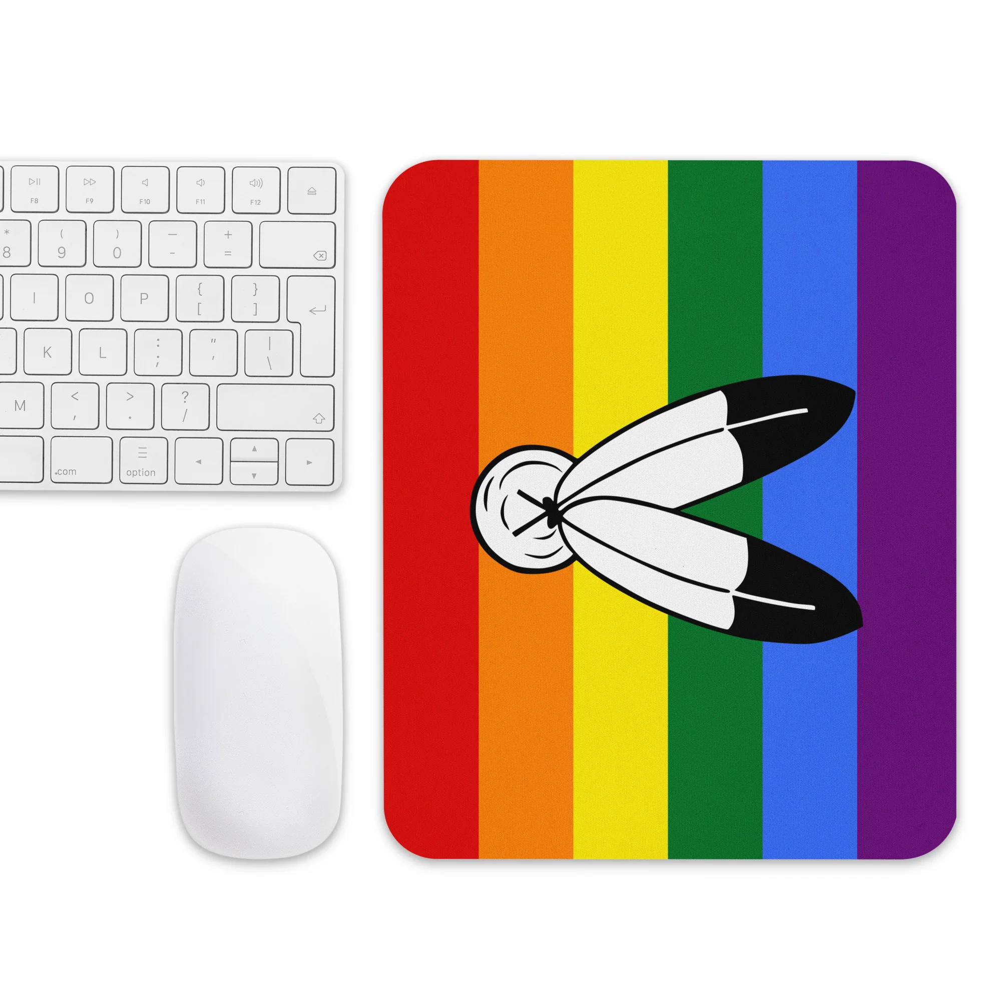2 Spirit Pride Flag Mouse Pad/Mouse Mat - Image 4