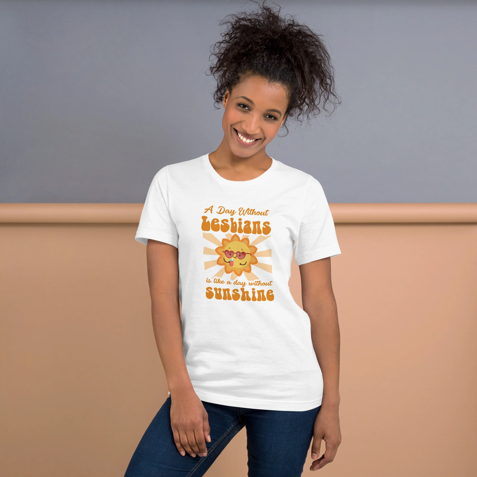 A Day Without Lesbians Is Like A Day Without Sunshine T-Shirt - Image 2