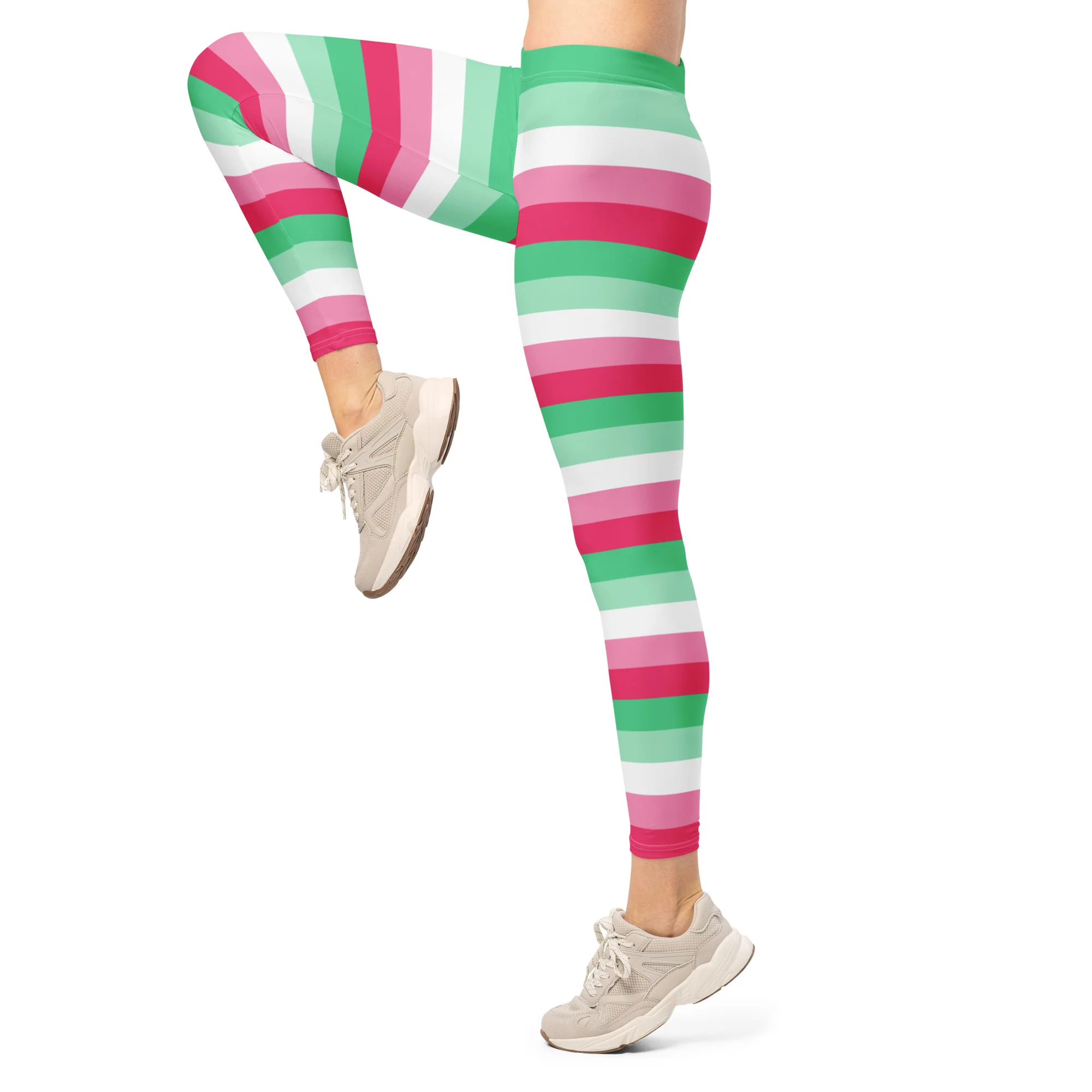 Abrosexual Pride Hooped Leggings - Image 3