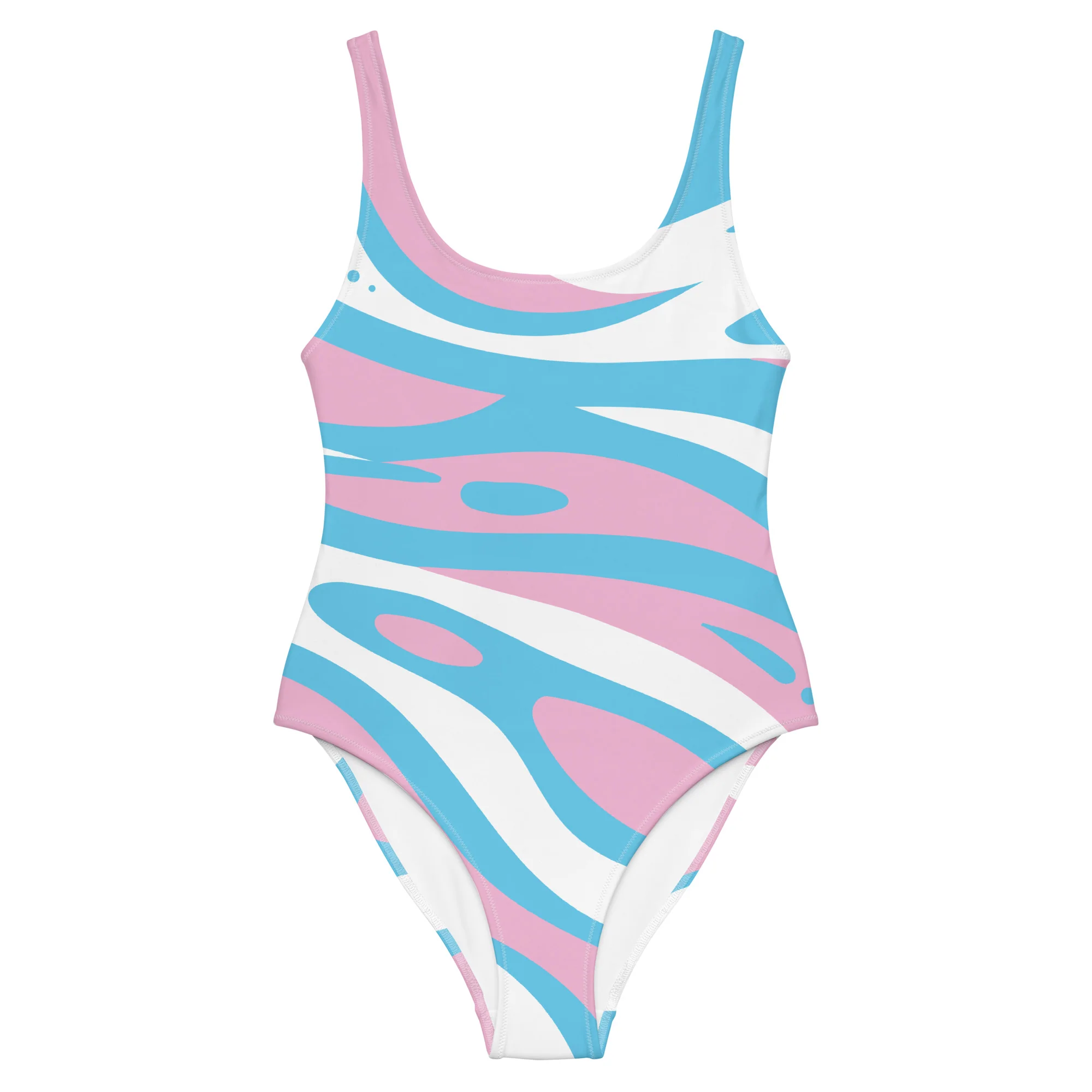 Abstract Trans One-Piece Swimsuit