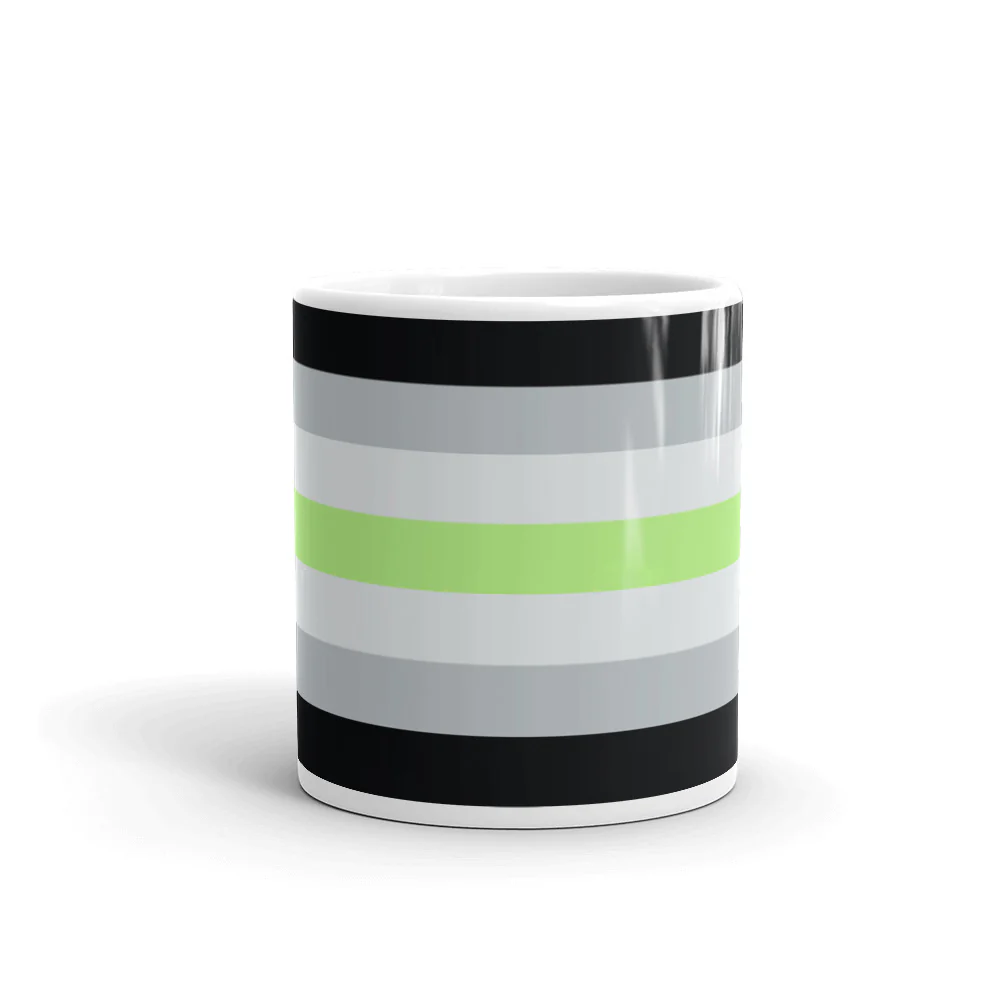 Agender Pride Flag Mug - Image 3