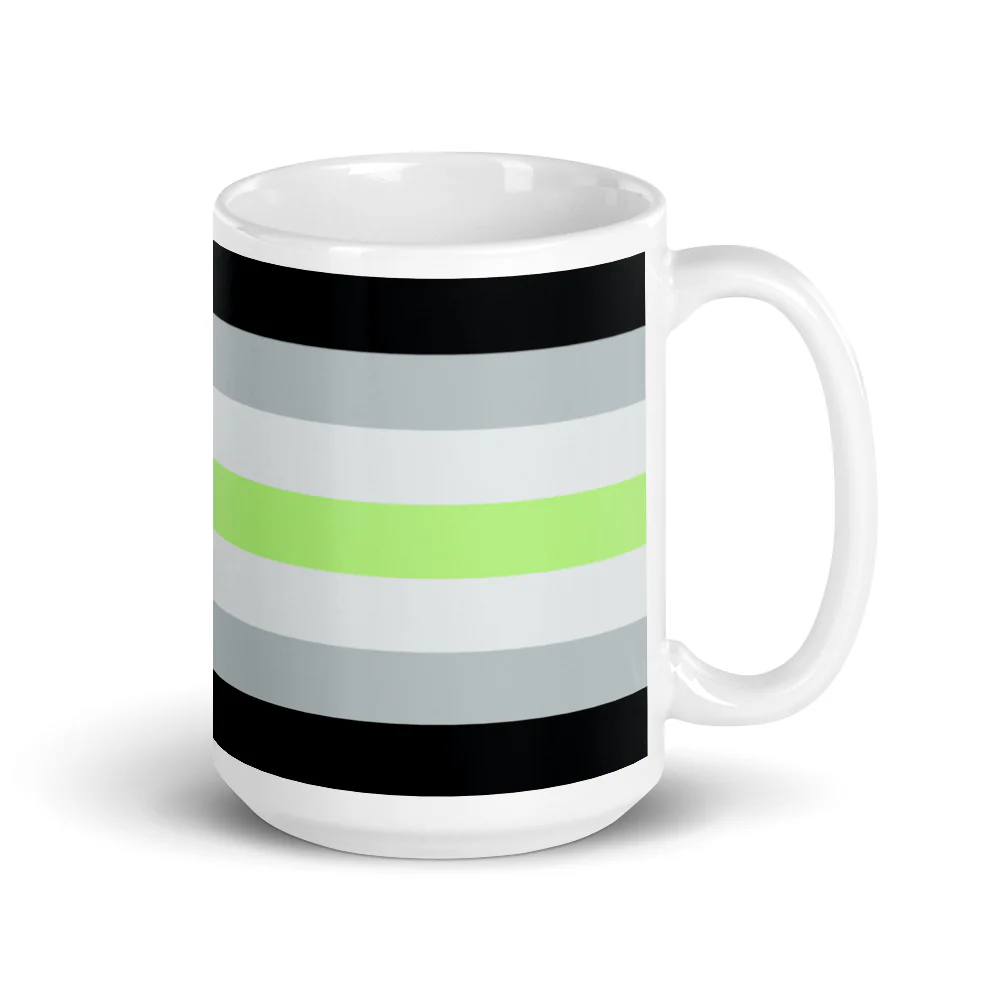 Agender Pride Flag Mug - Image 4