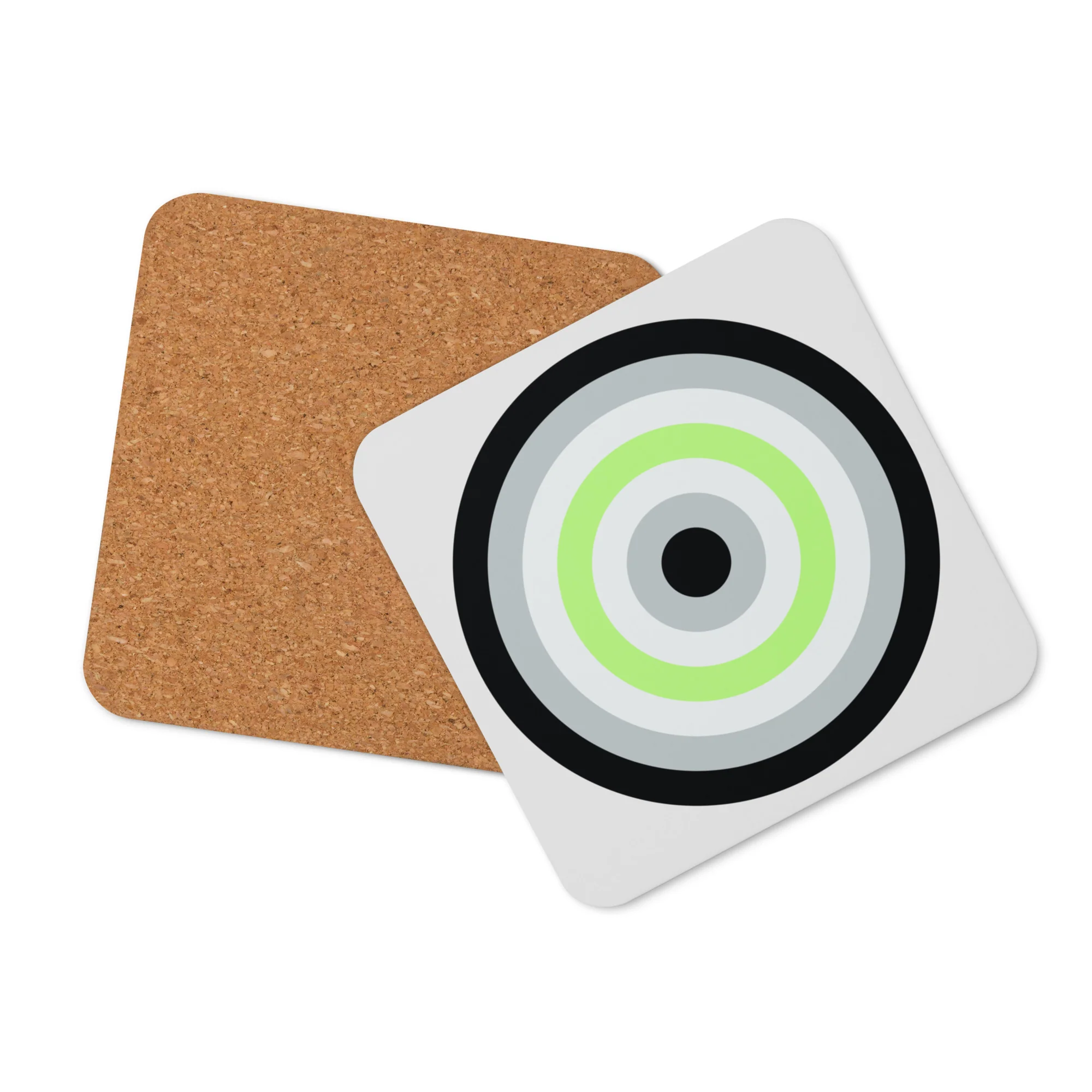 Agender Pride Flag Roundel Coaster - Image 3