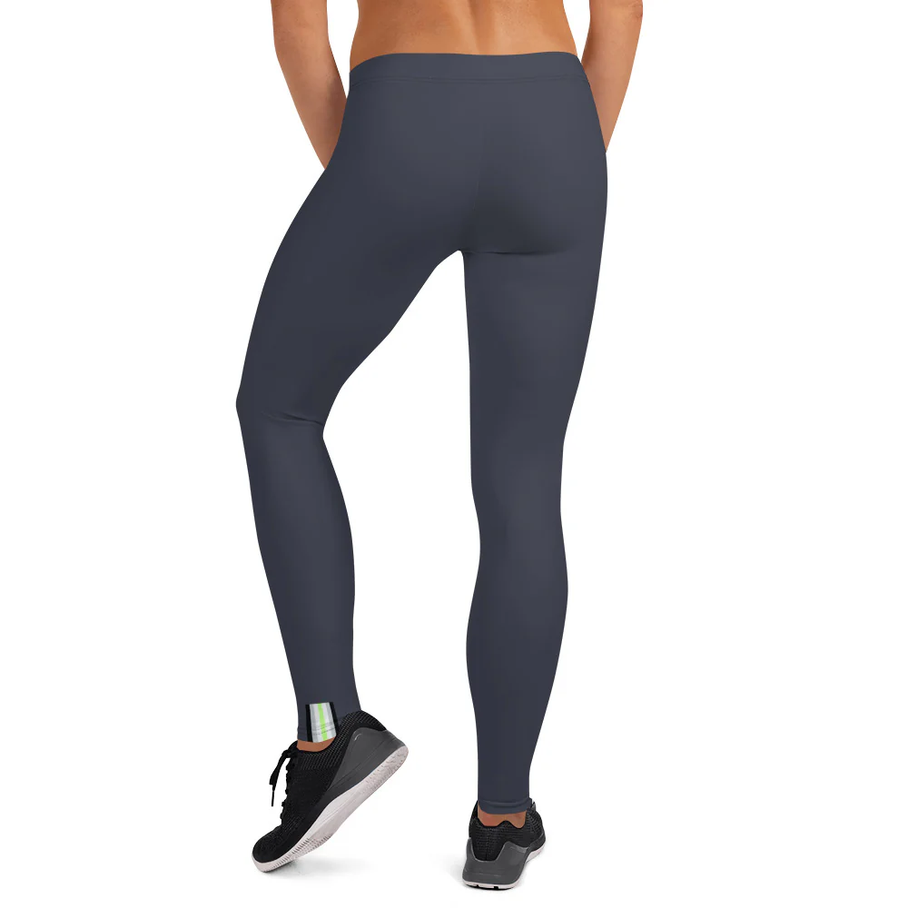 Agender Pride Flash Blue Leggings - Image 3