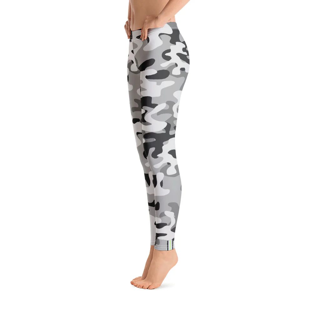 Agender Pride Flash Grey Camo Leggings
