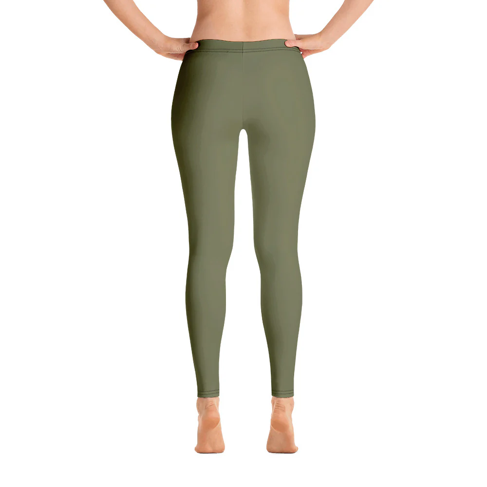 Agender Pride Flash Olive Leggings - Image 4
