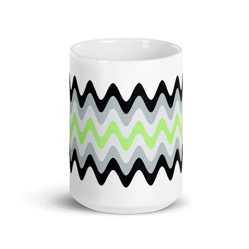 Agender Wavy Pride Flag Mug - Image 6
