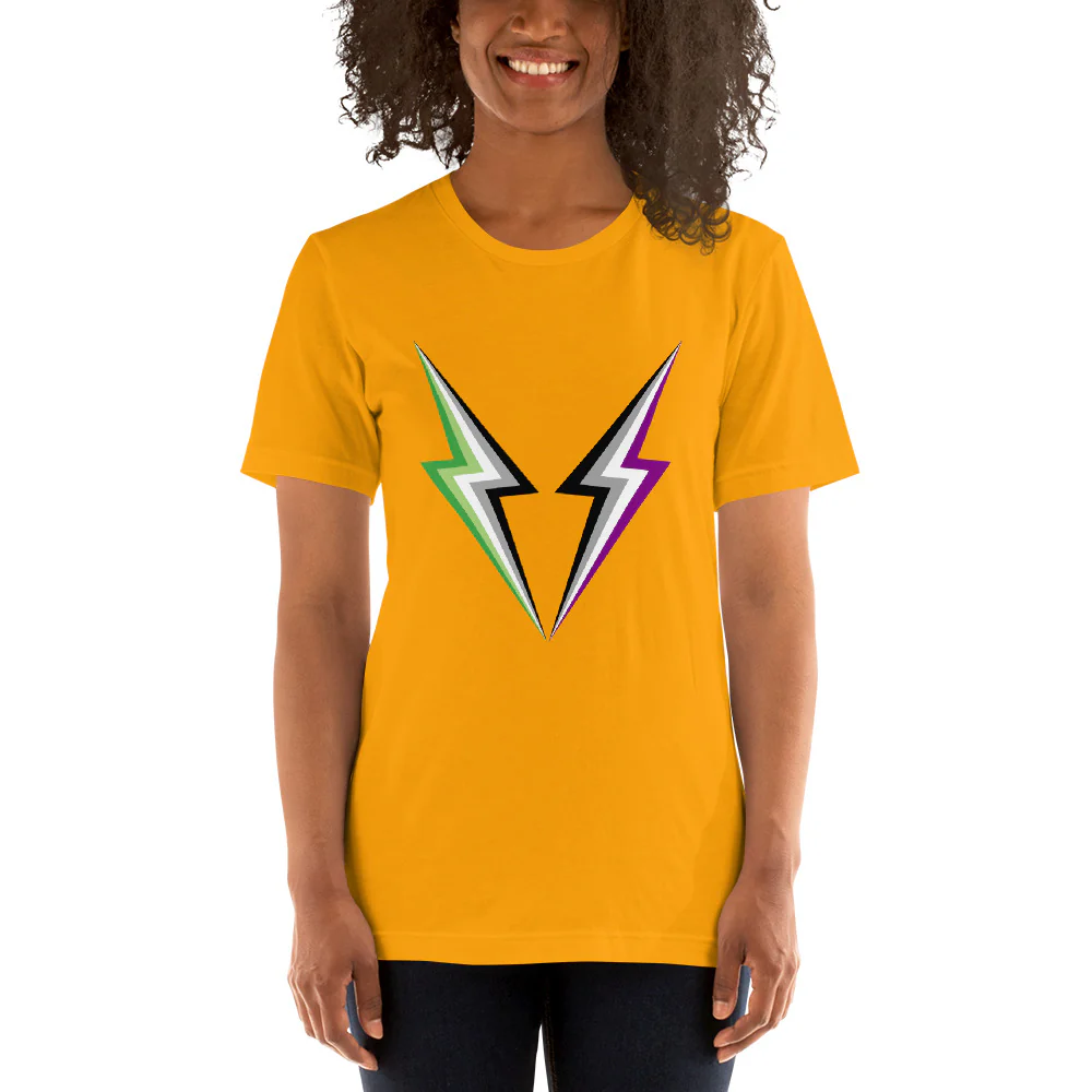 AroAce Lightning T-Shirt - Image 8