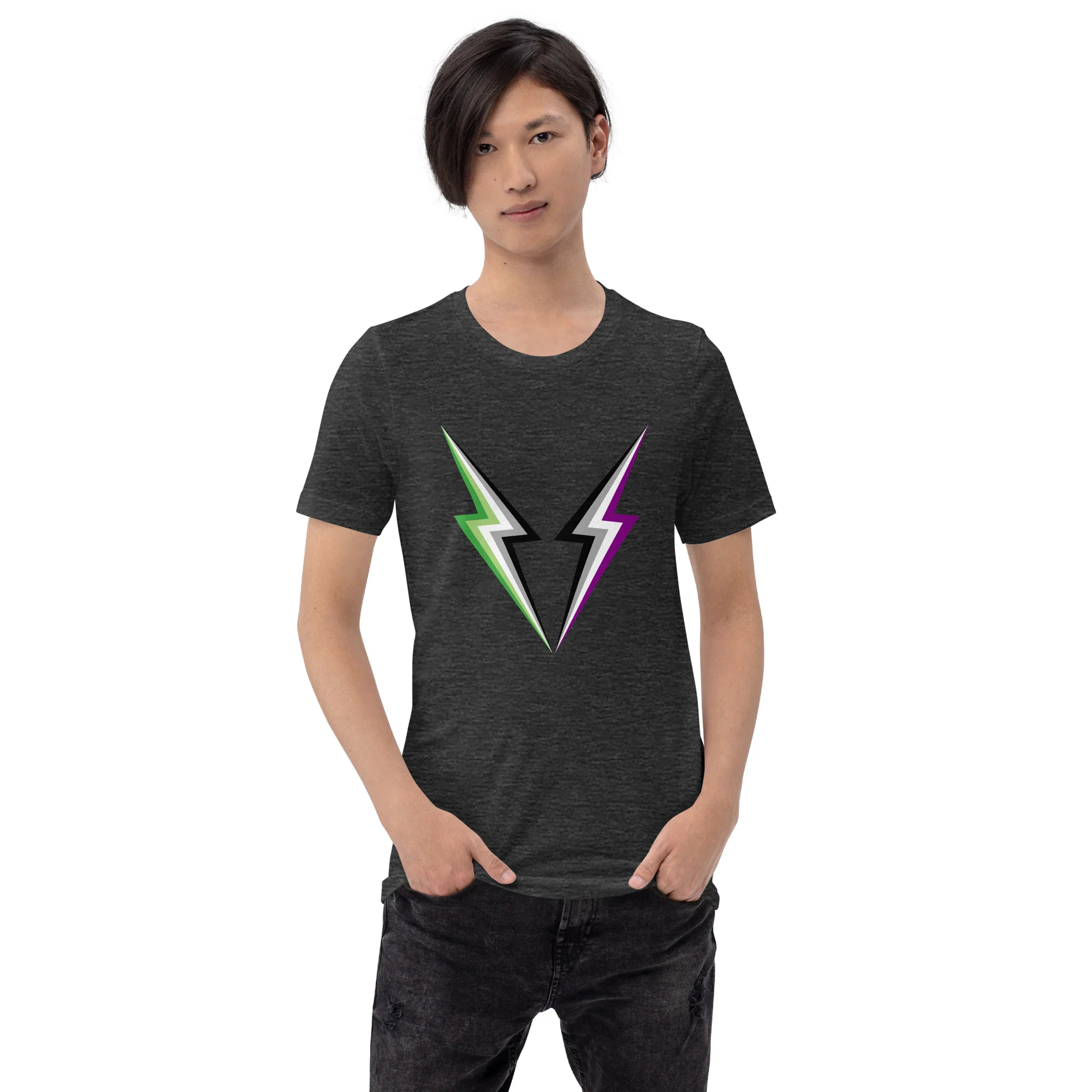 AroAce Lightning T-Shirt - Image 9