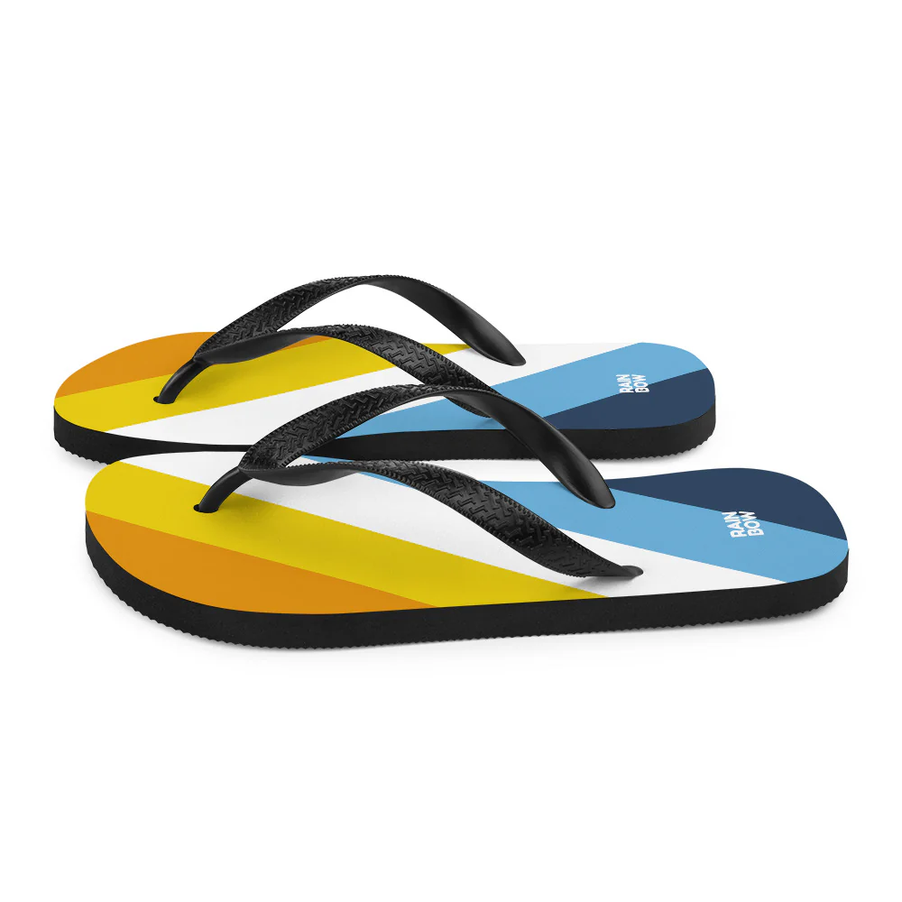 AroAce Diagonal Pride Flag Flip-Flops - Image 6