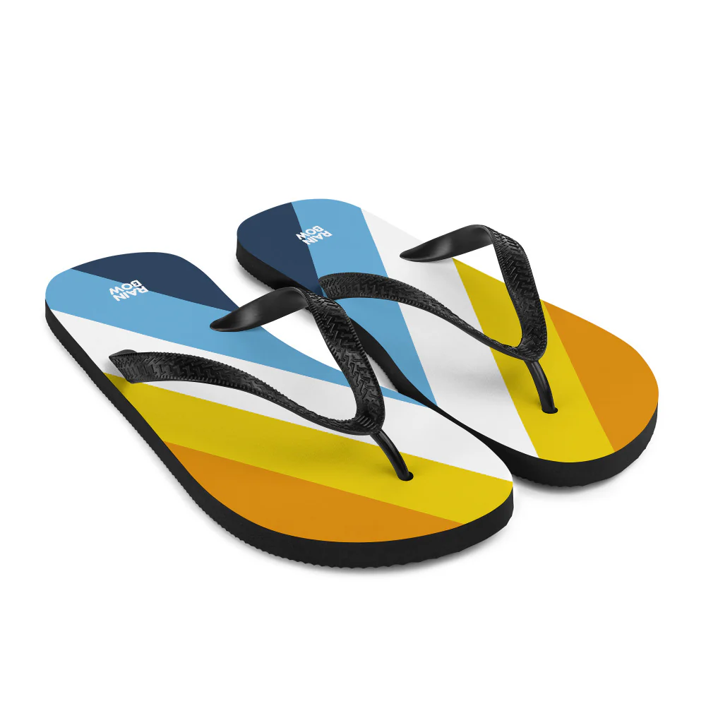 AroAce Diagonal Pride Flag Flip-Flops - Image 8