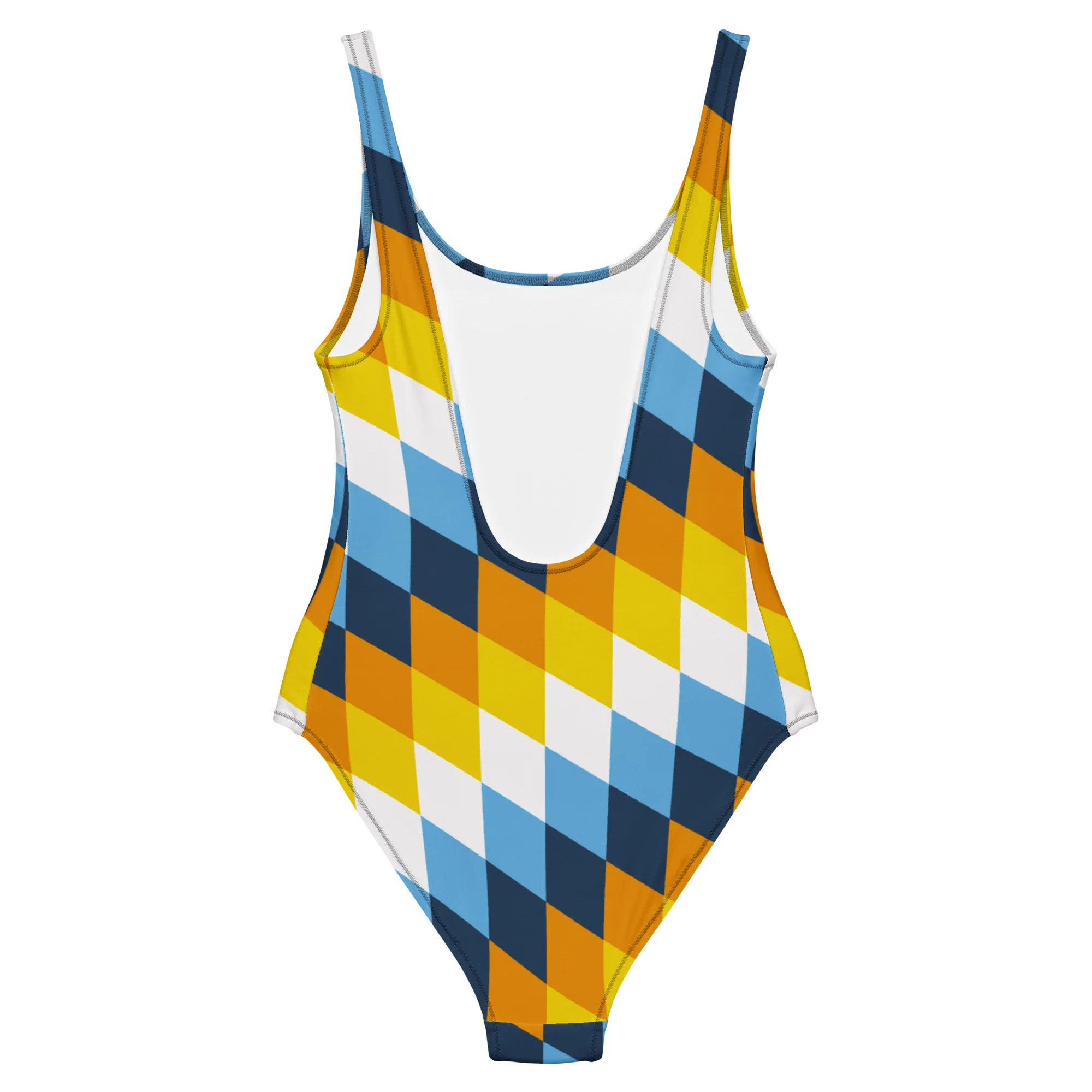 Aroace Pride Flag Diamonds One-Piece Swimsuit - Image 11