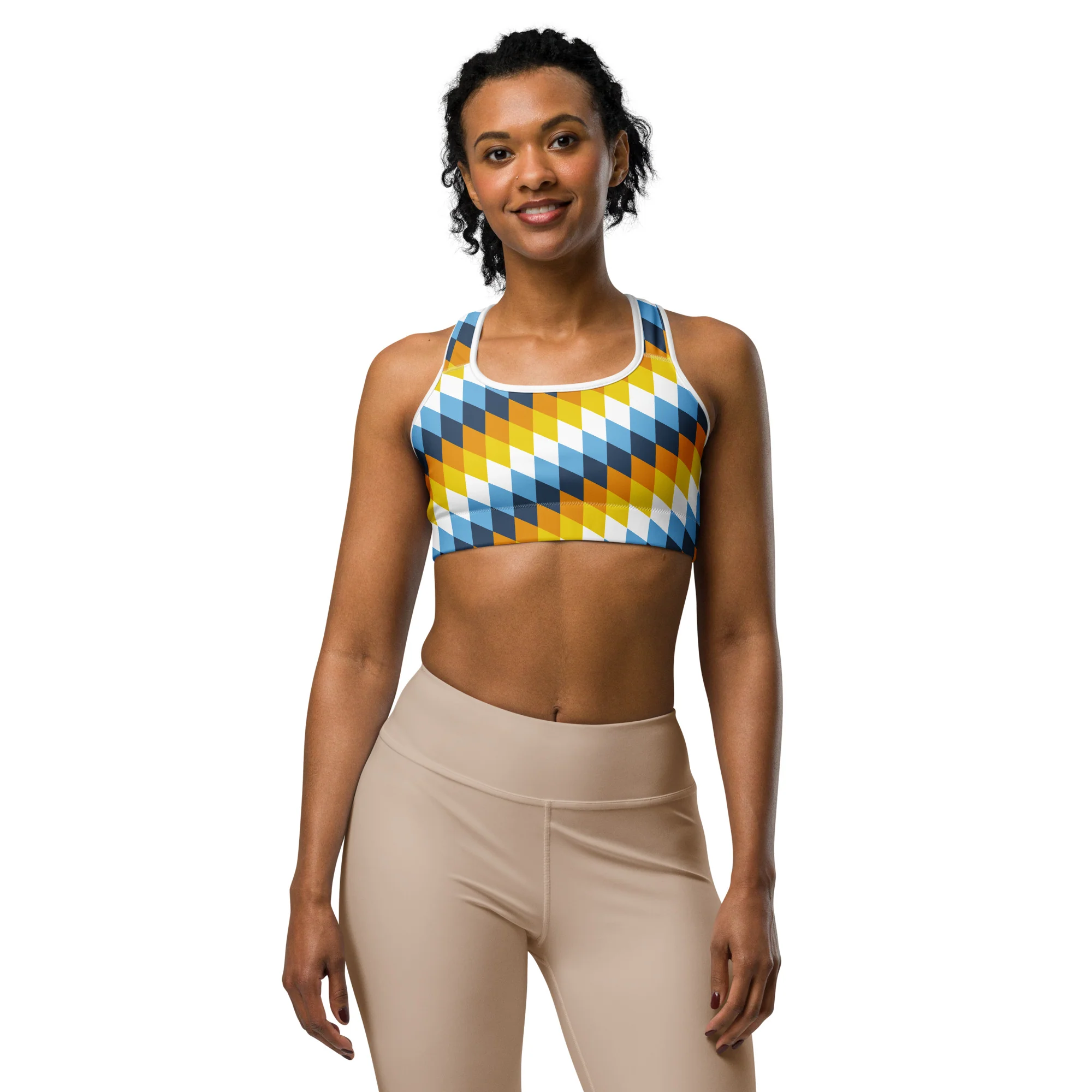 Aroace Pride Flag Diamonds Sports Bra - Image 5