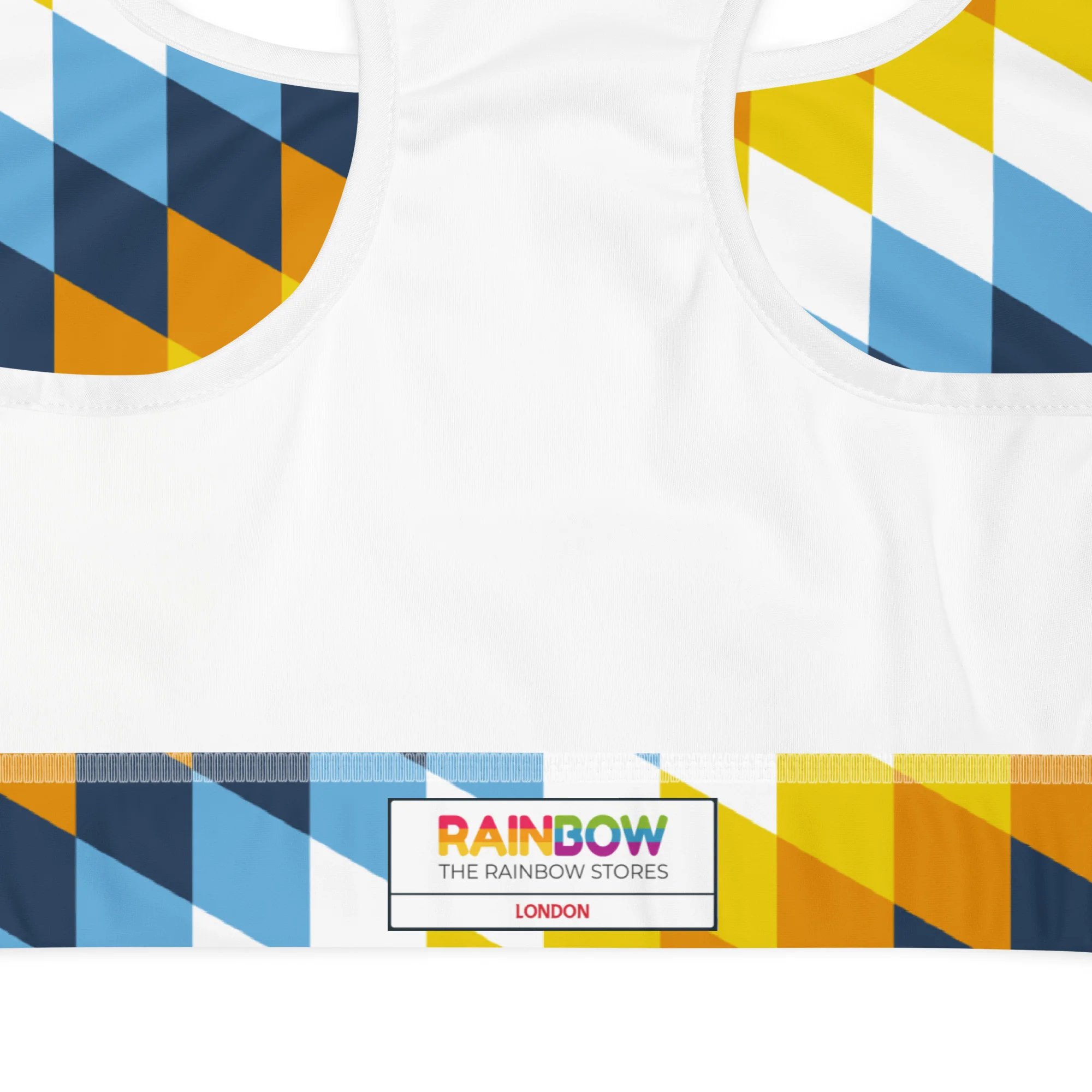 Aroace Pride Flag Diamonds Sports Bra - Image 7