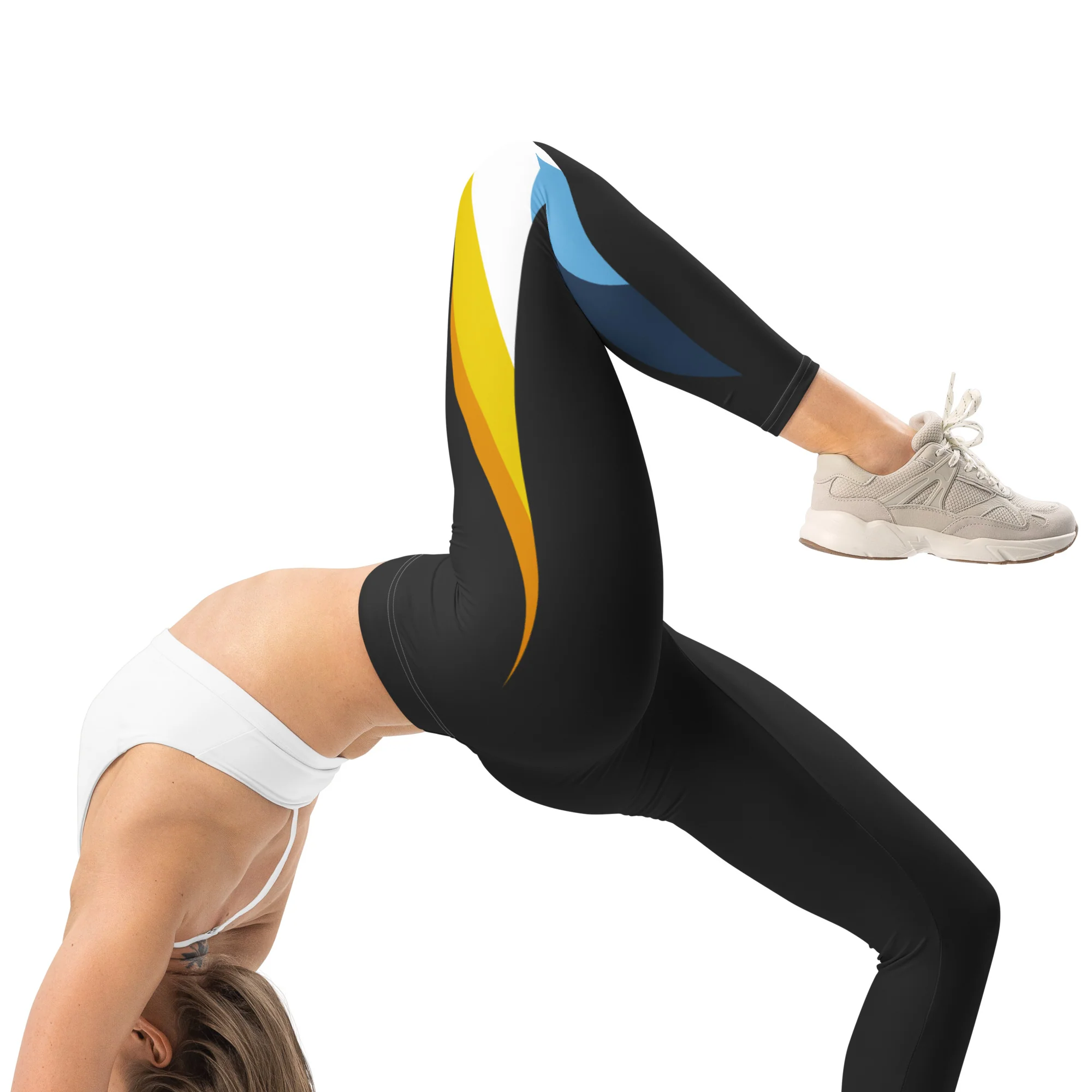 Aroace Pride Flag Dynamic Curve Leggings - Image 4