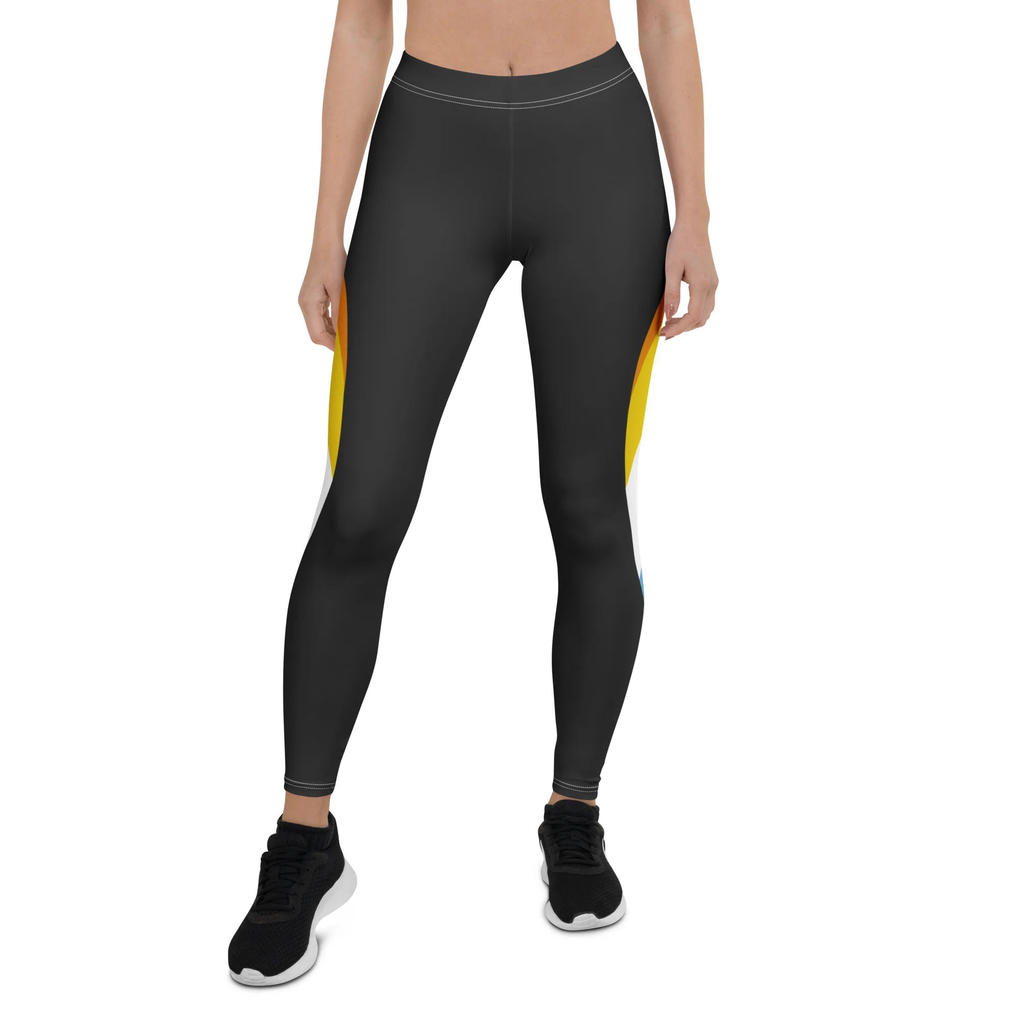 Aroace Pride Flag Dynamic Curve Leggings - Image 5