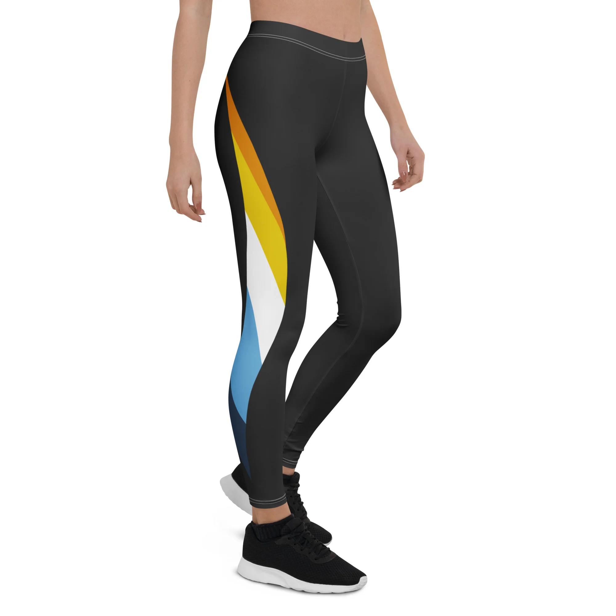 Aroace Pride Flag Dynamic Curve Leggings - Image 7