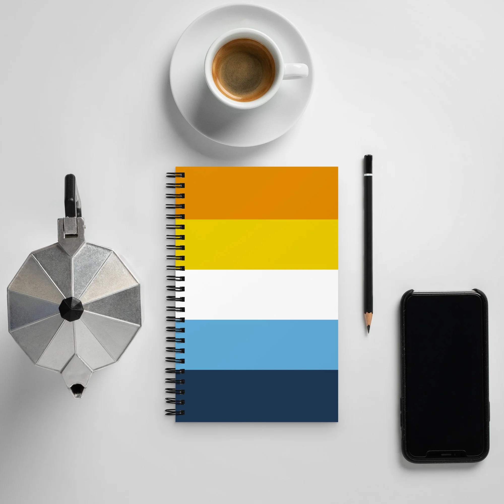 AroAce Pride Flag Spiral Notebook - Image 4