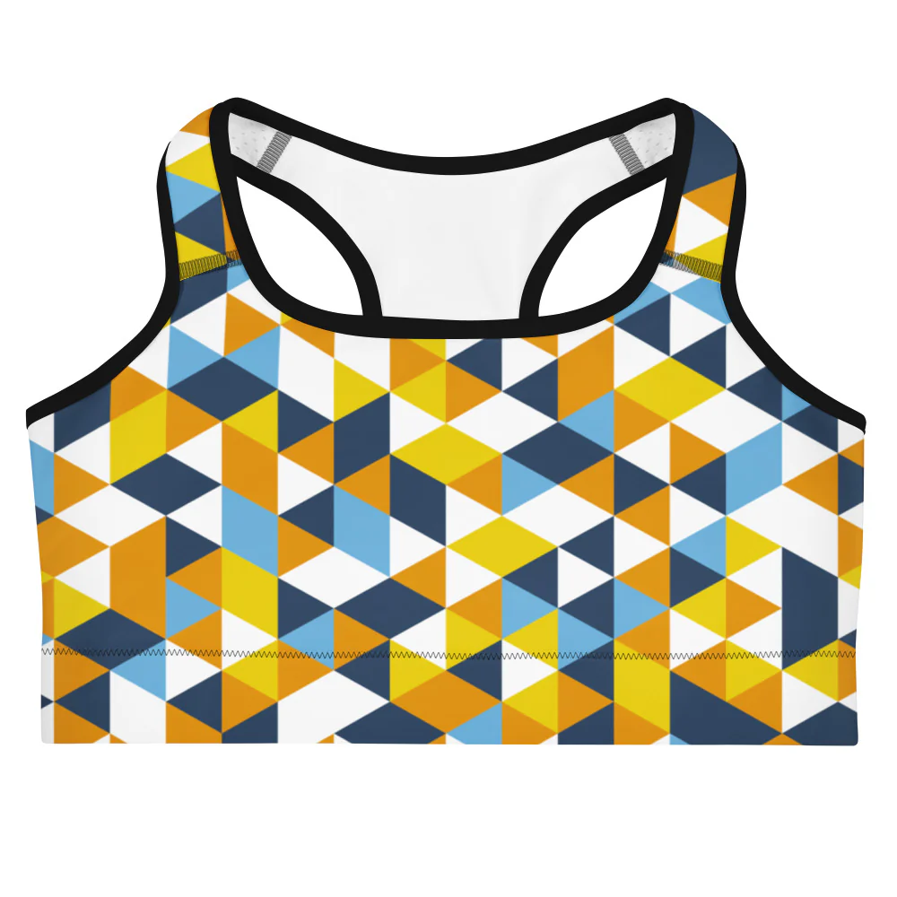 Aroace Pride Triangles Sports Bra