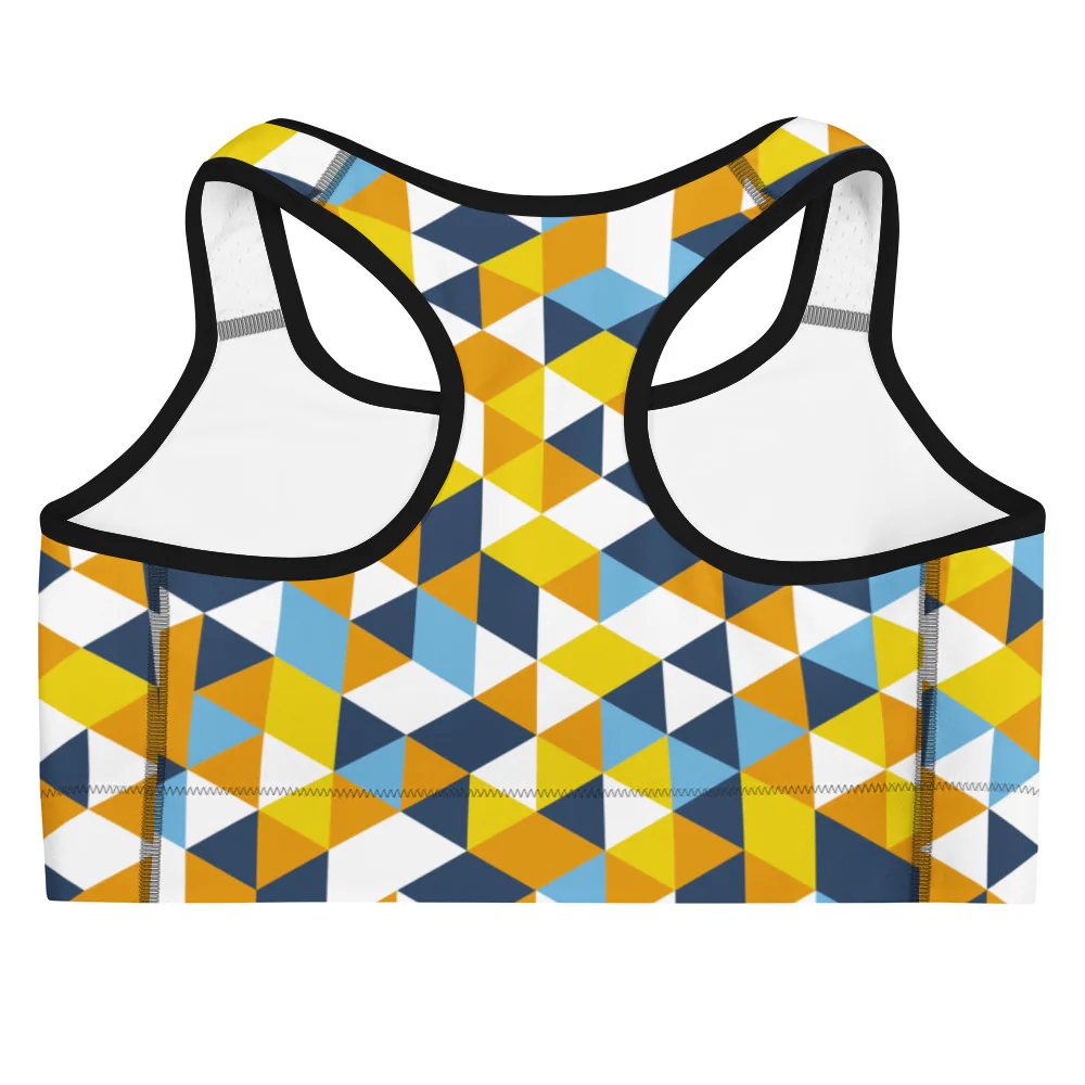 Aroace Pride Triangles Sports Bra - Image 7