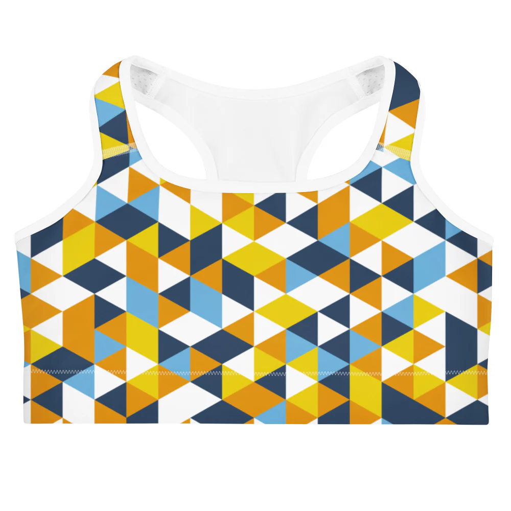 Aroace Pride Triangles Sports Bra - Image 8