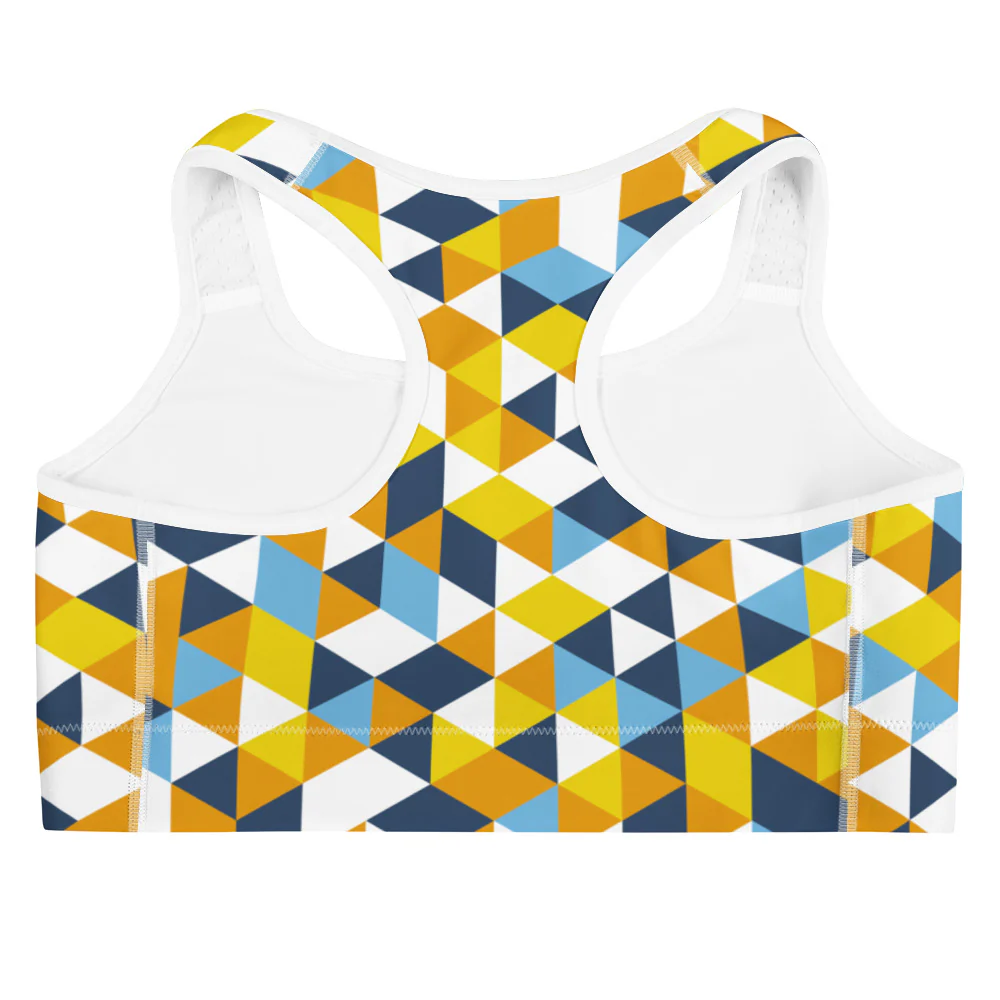 Aroace Pride Triangles Sports Bra - Image 9