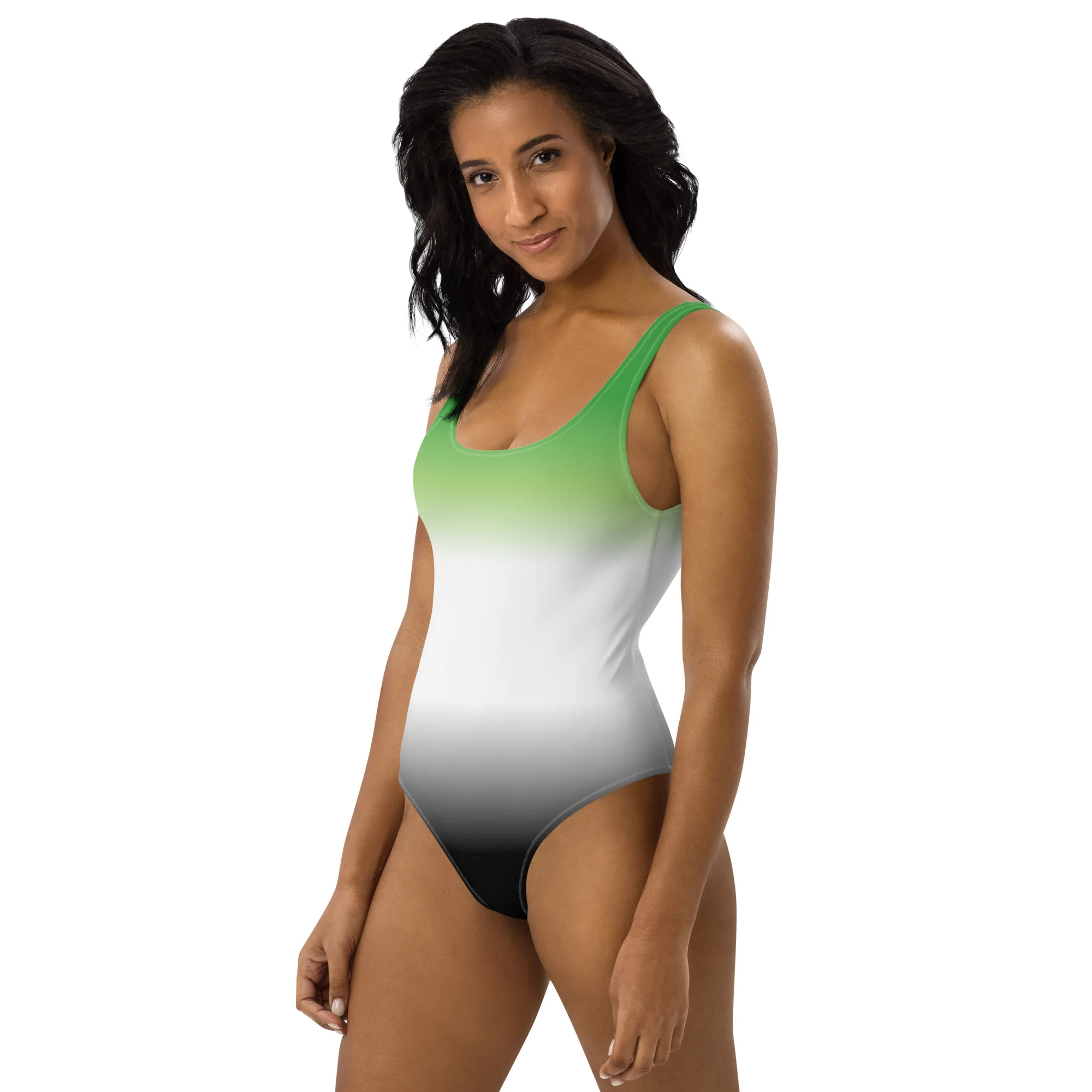 Aromantic Graduated Colours One-Piece Swimsuit - Image 4