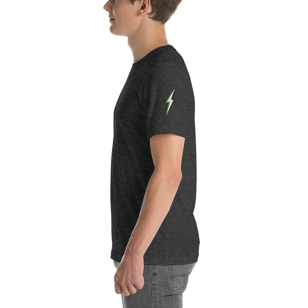 Aromantic Lightning Sleeve T-Shirt - Image 4