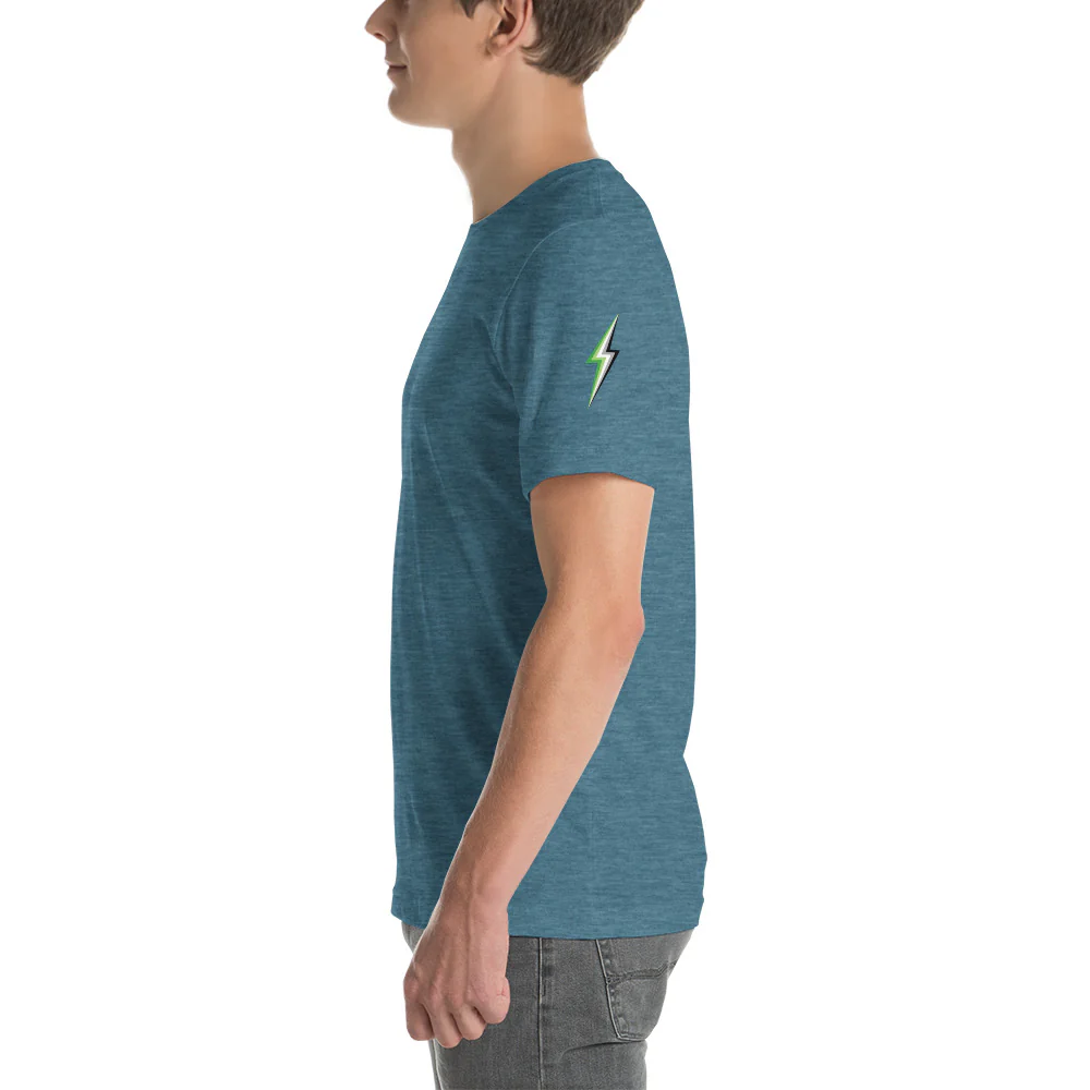 Aromantic Lightning Sleeve T-Shirt - Image 6
