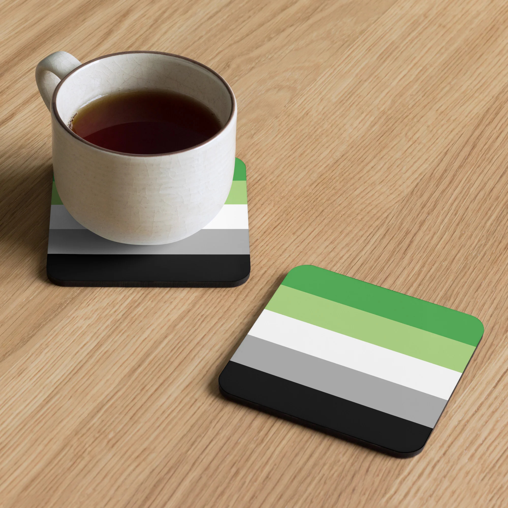 Aromantic Pride Flag Coaster - Image 4
