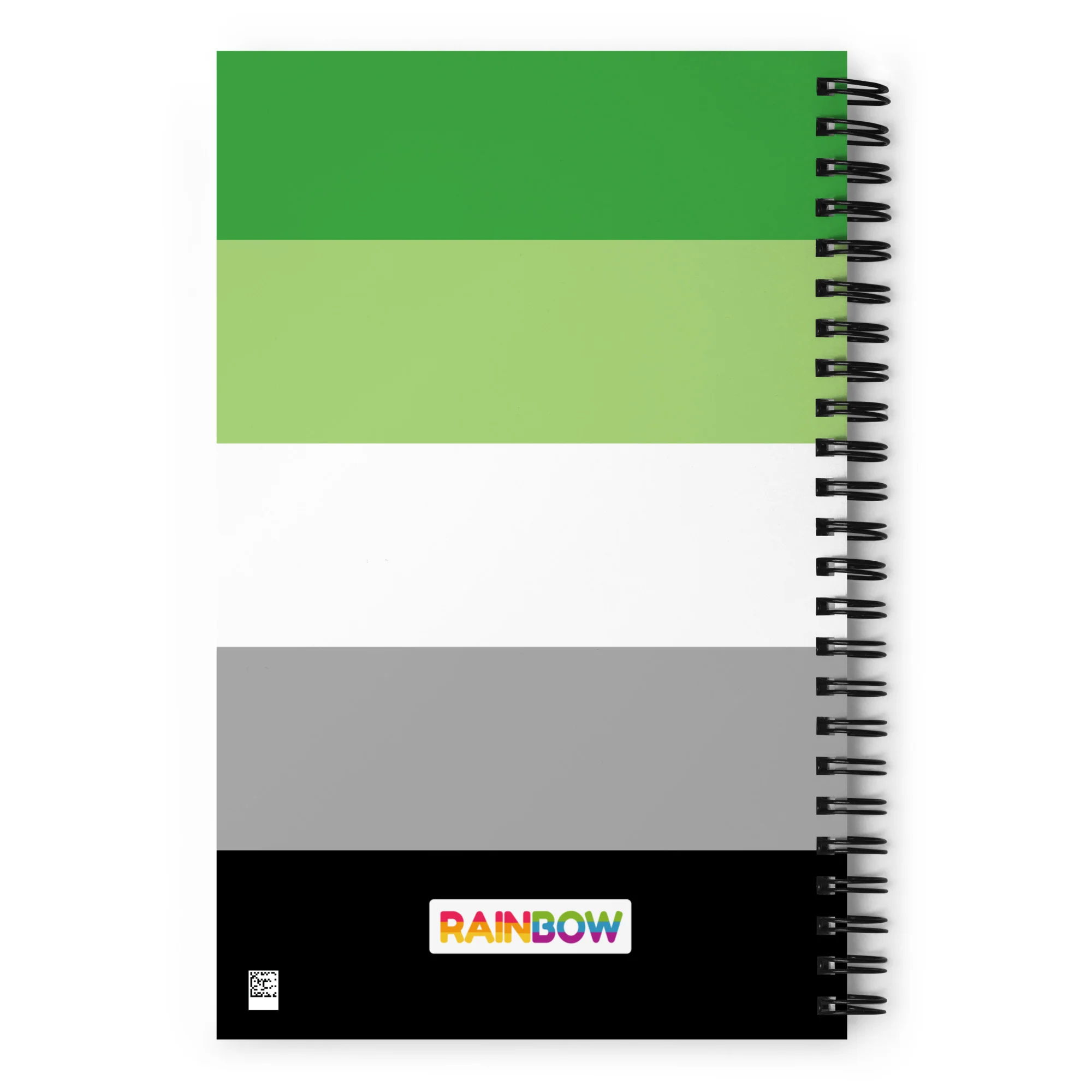 Aromantic Pride Flag Spiral Notebook - Image 7