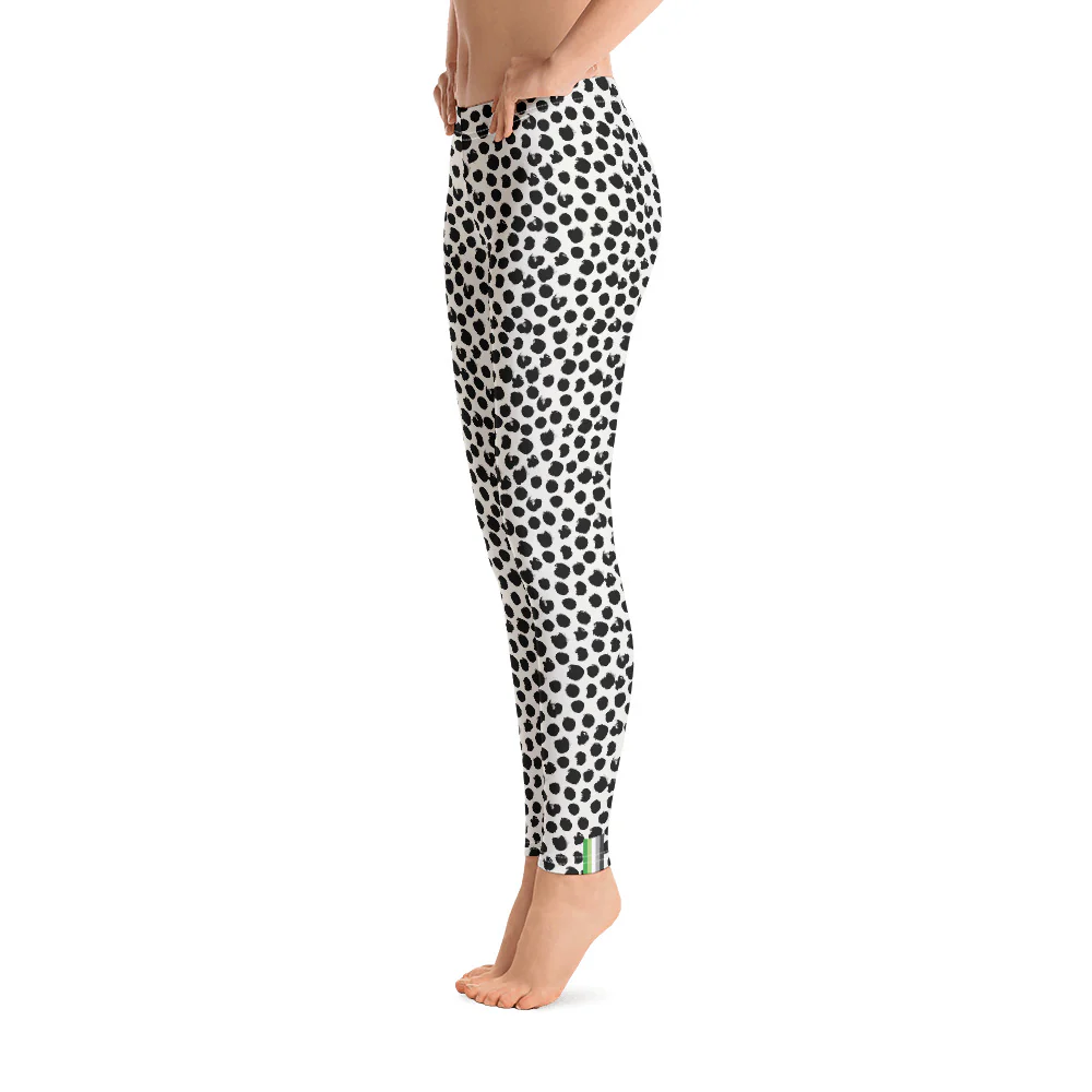 Aromantic Pride Flash Dotted Leggings