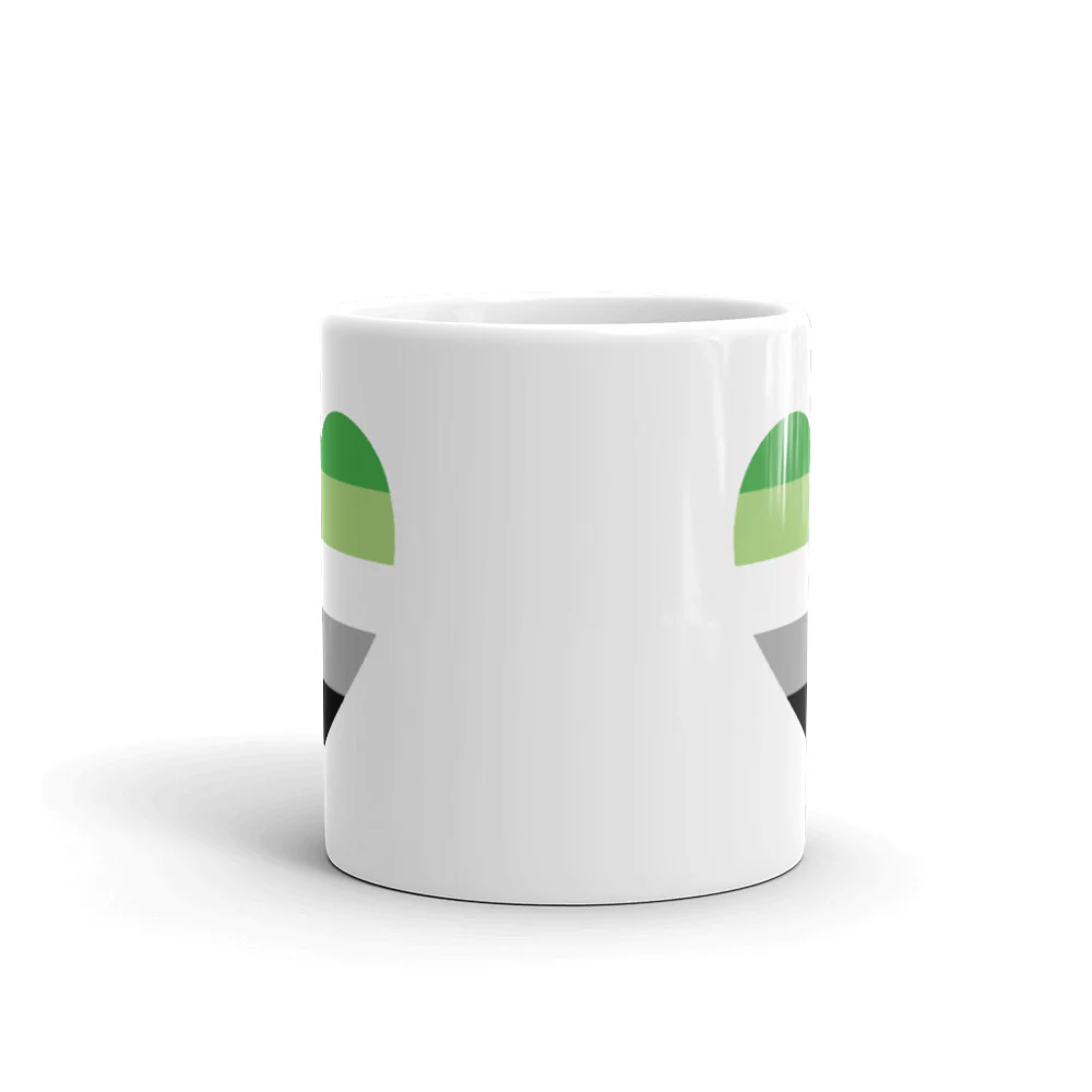 Aromantic Pride Heart Mug - Image 3