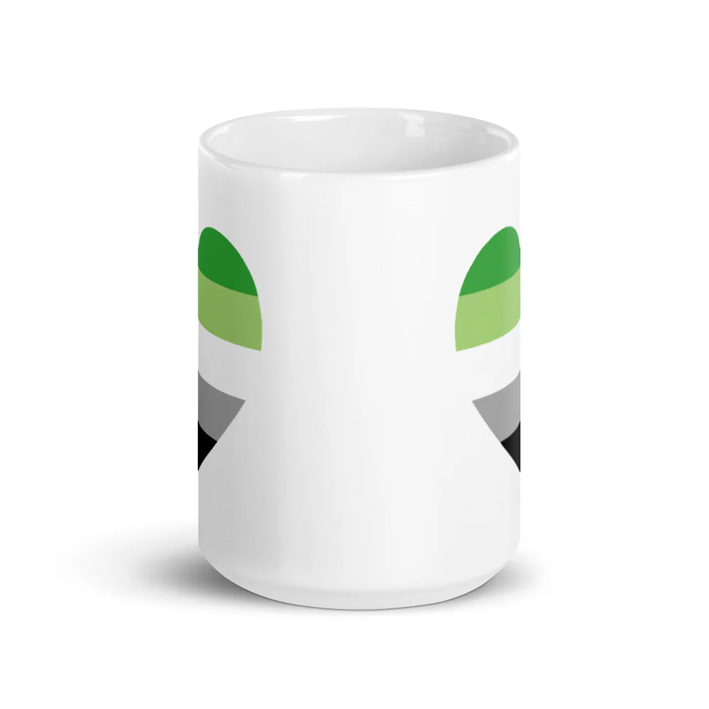 Aromantic Pride Heart Mug - Image 6