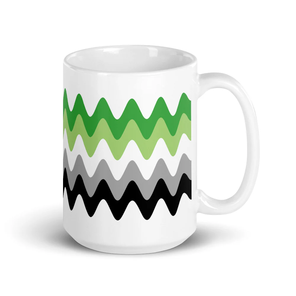 Aromantic Wavy Pride Flag Mug - Image 4