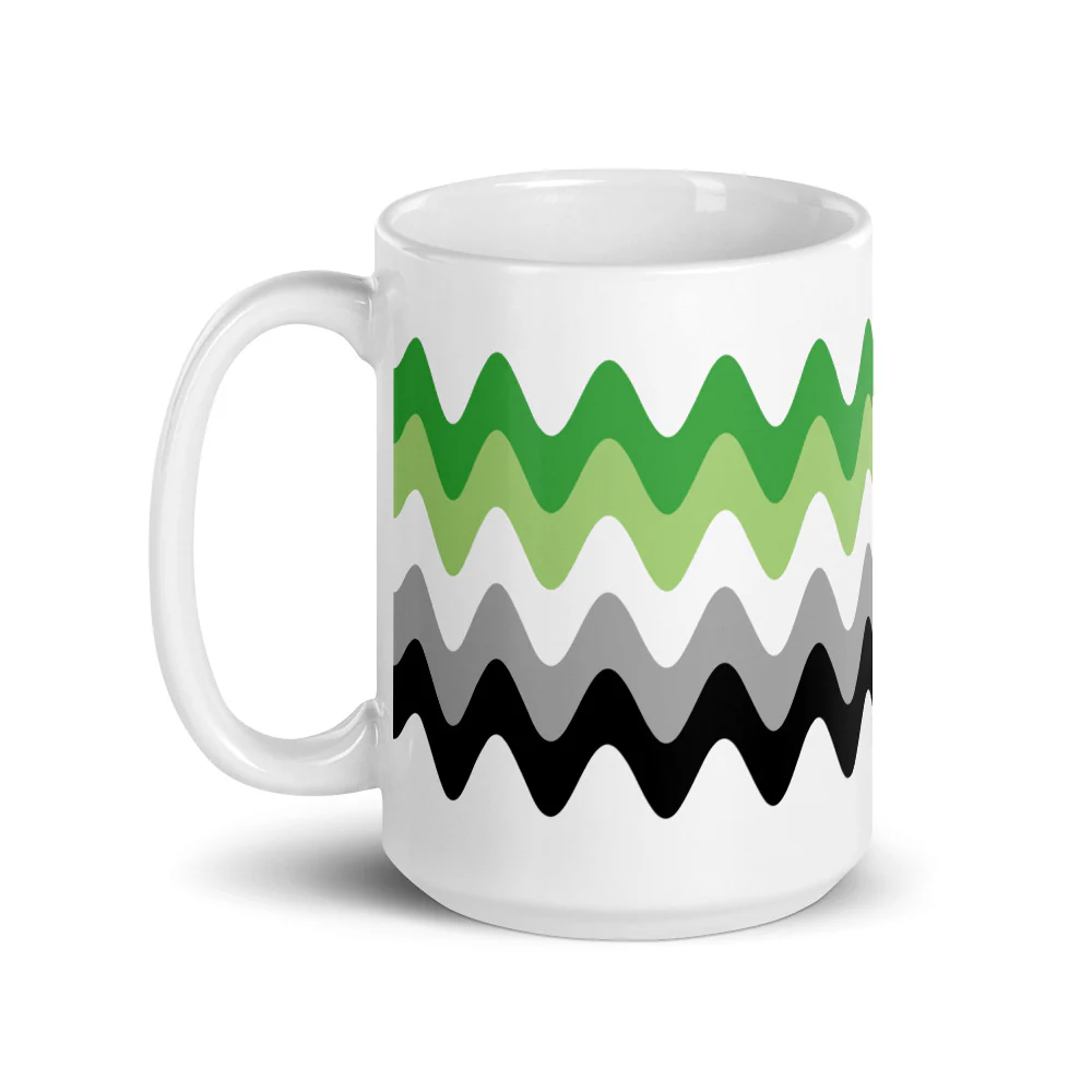 Aromantic Wavy Pride Flag Mug - Image 5