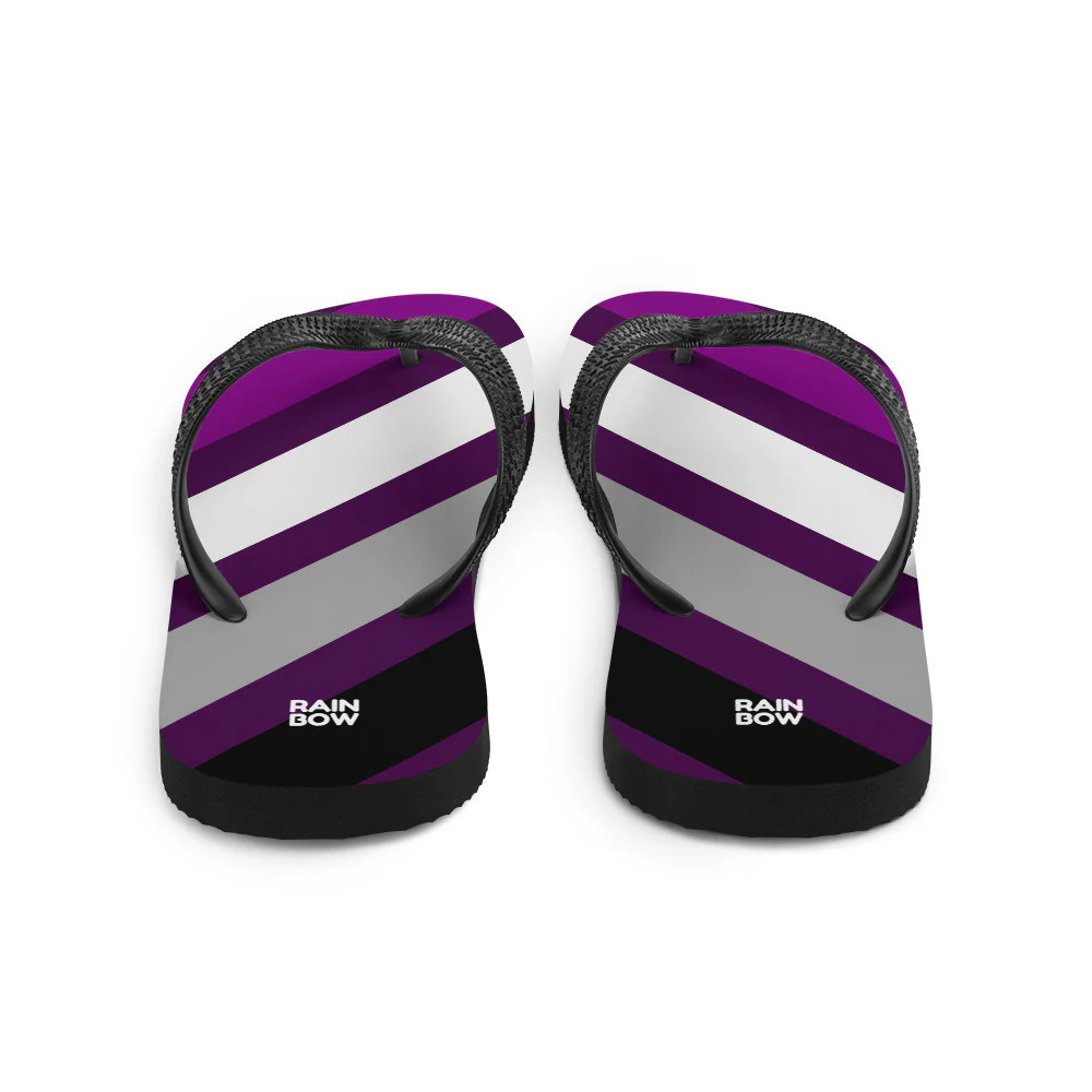 Asexual Diagonal Stripes Flip-Flops - Image 6