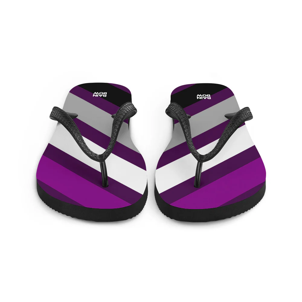 Asexual Diagonal Stripes Flip-Flops - Image 7