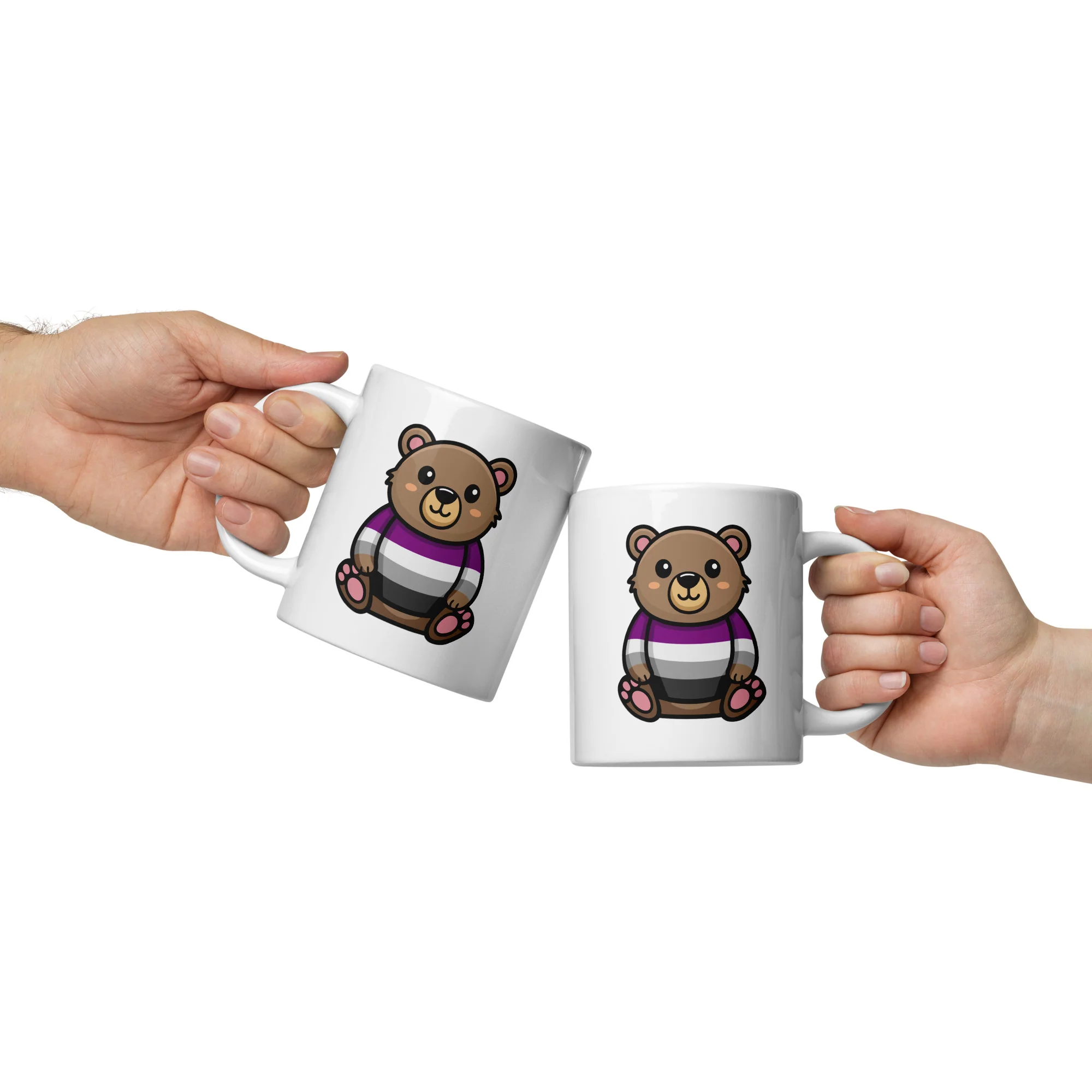 Asexual Pride Bear Mug - Image 4