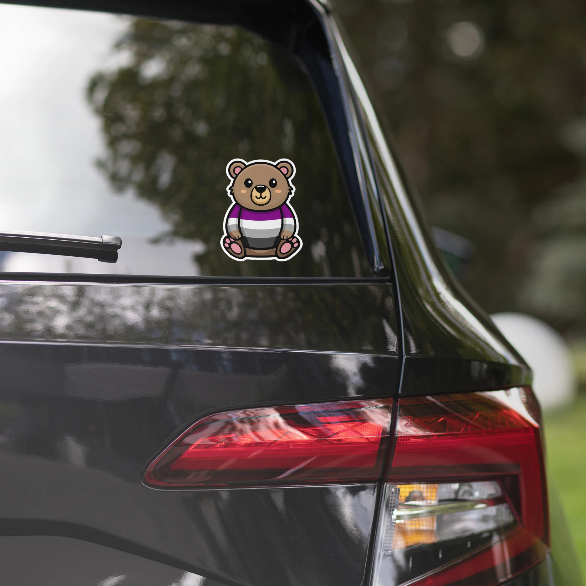 Asexual Pride Bear Sticker - Image 6