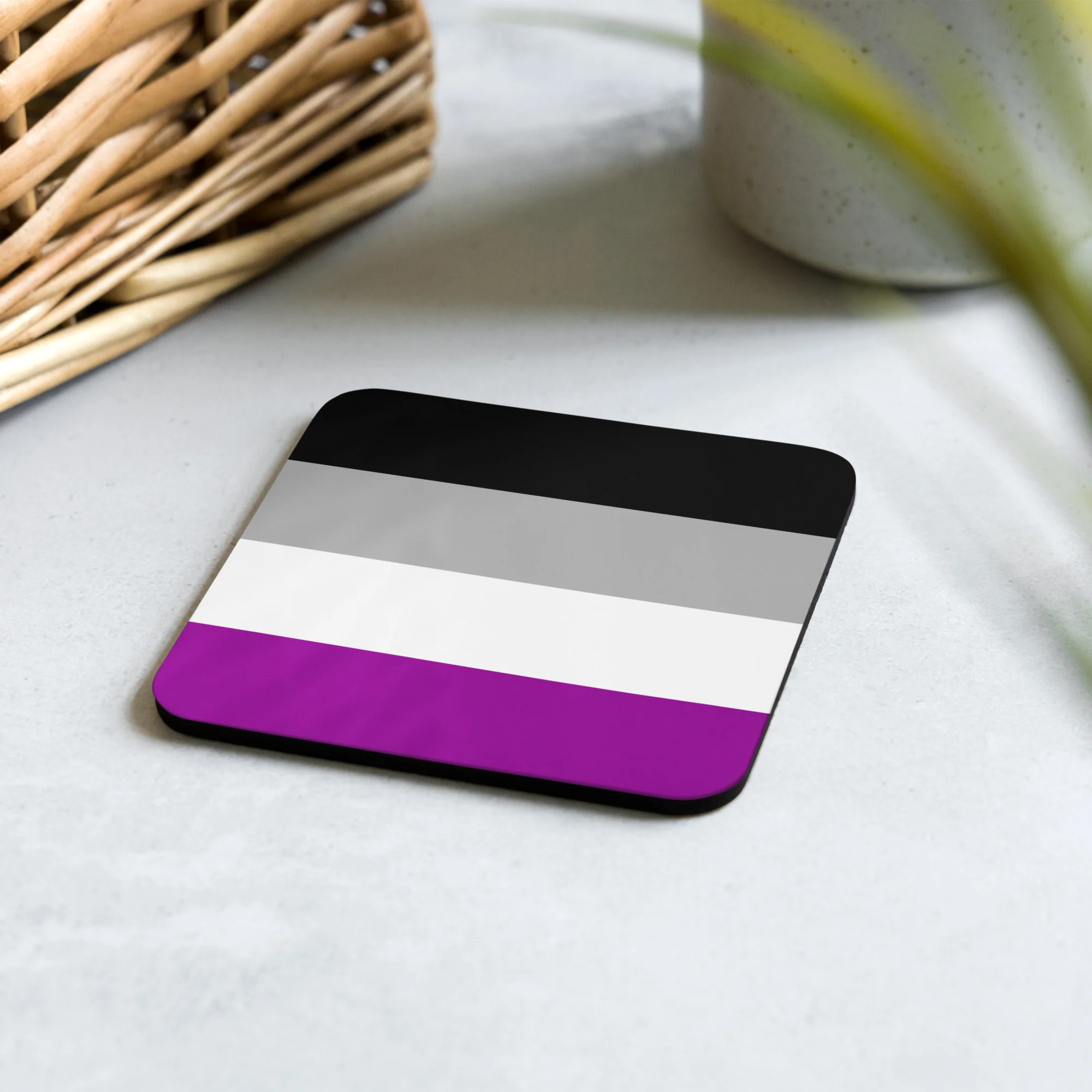 Asexual Pride Flag Coaster - Image 5