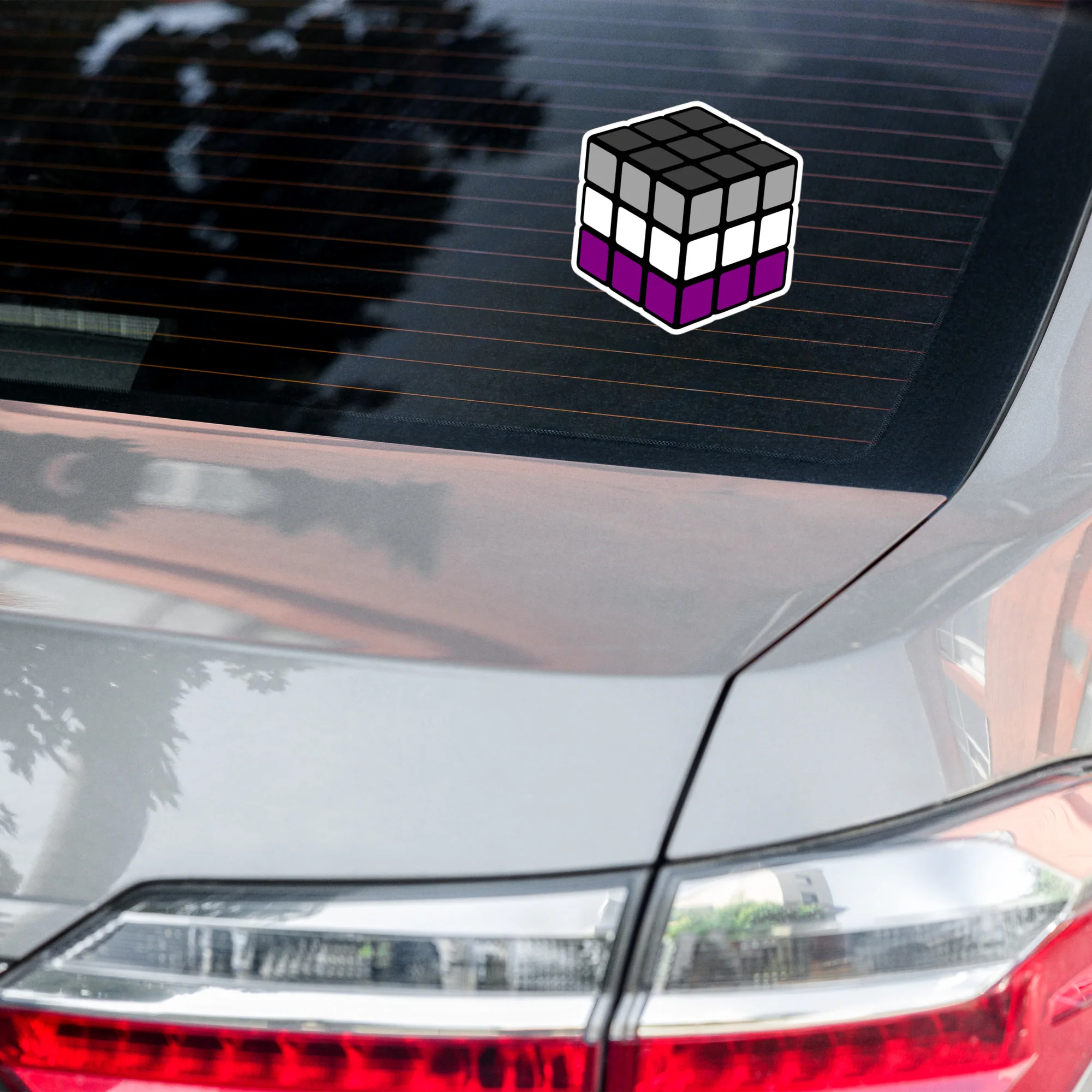 Asexual Pride Flag Rubik’s Cube Sticker - Image 7