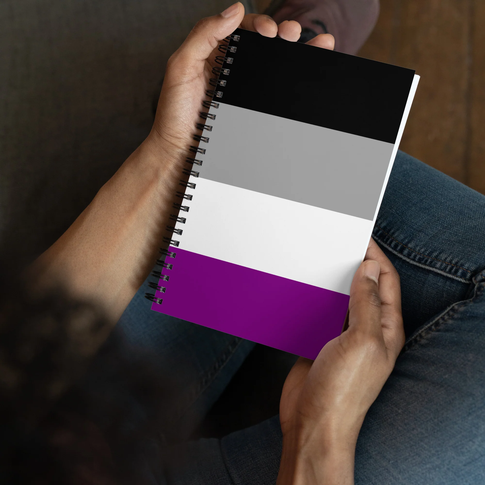 Asexual Pride Flag Spiral Notebook - Image 2