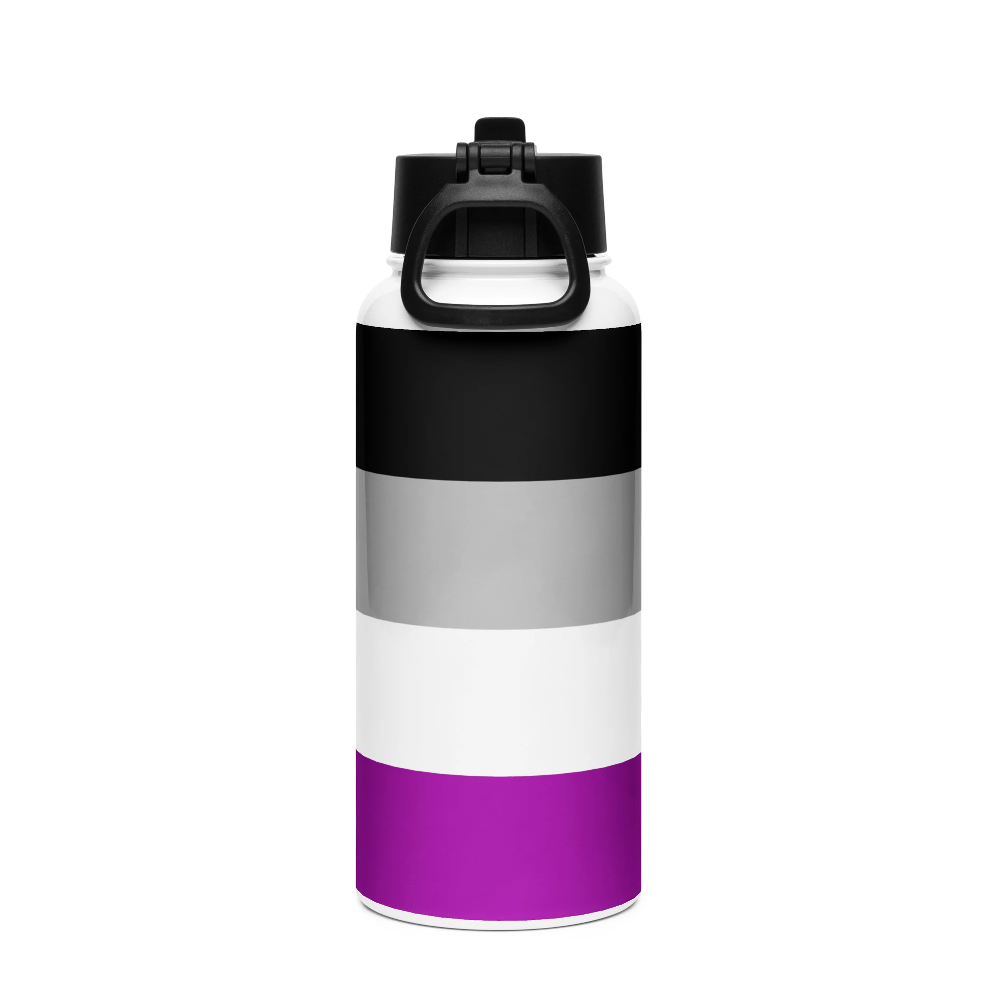 Asexual Pride Flag Stainless Steel Water Bottle