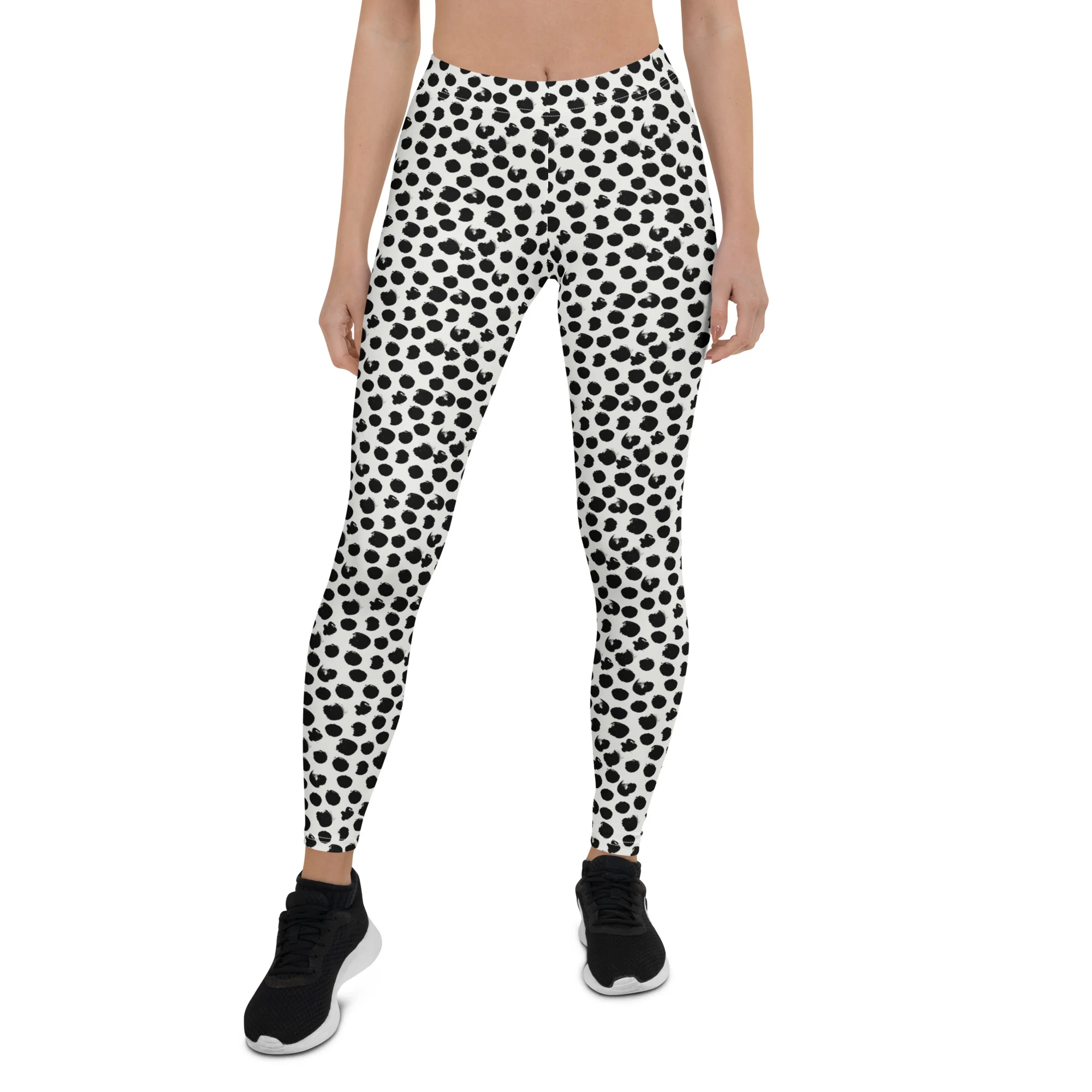 Asexual Pride Flash Dotted Leggings - Image 3