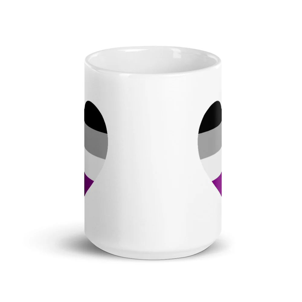 Asexual Pride Heart Mug - Image 6