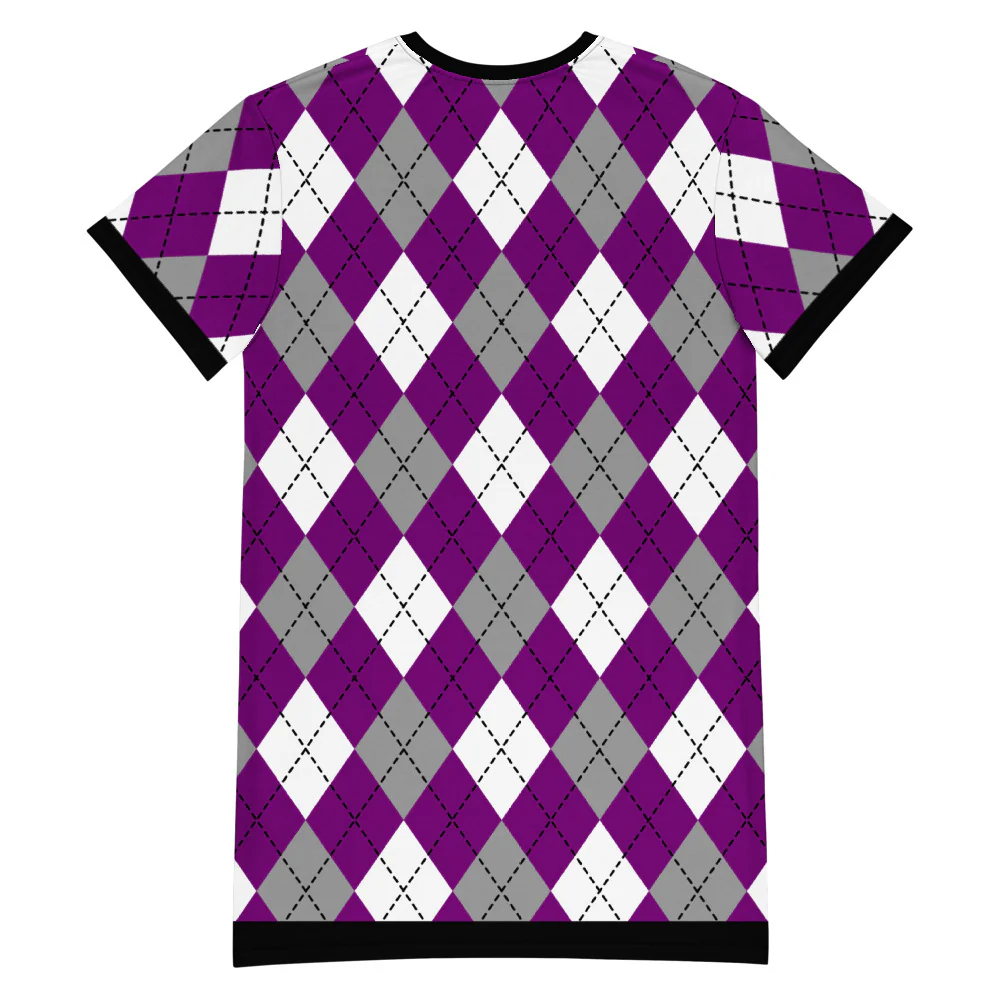 Asexual Tartan T-shirt Dress - Image 3