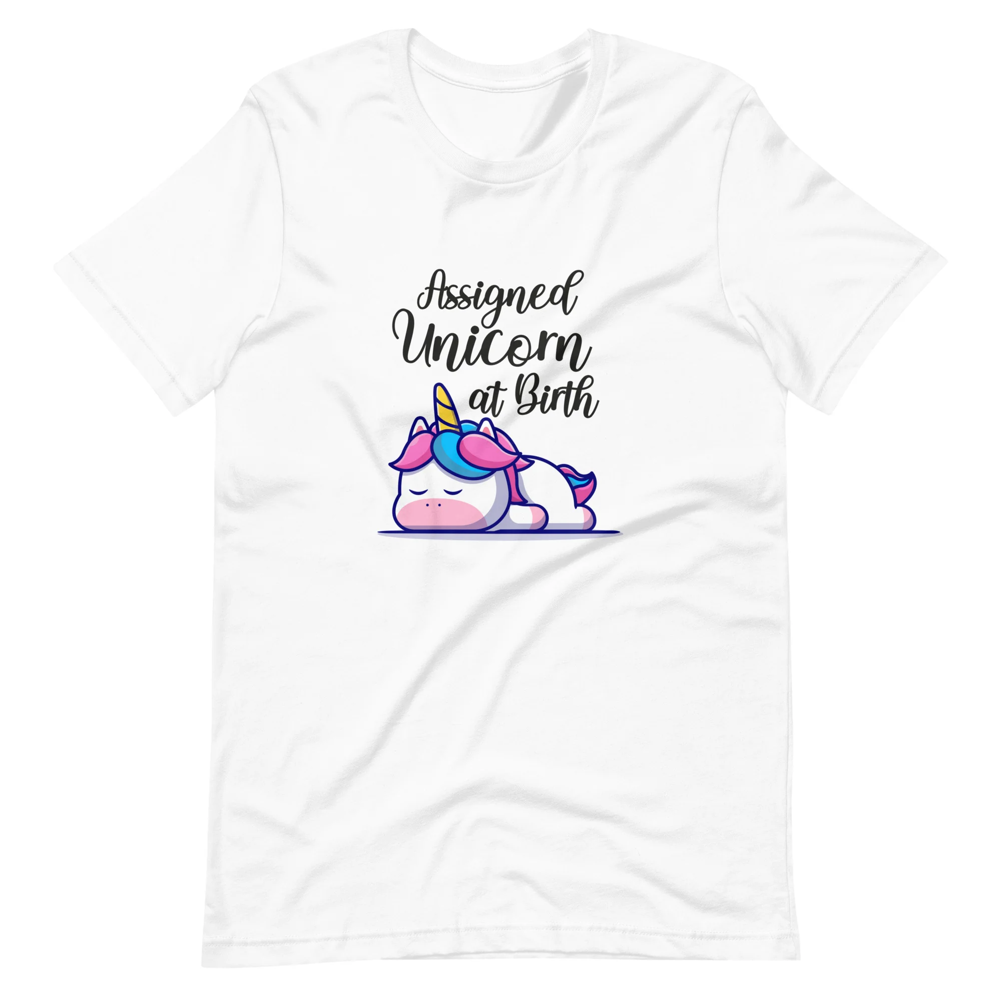Assigned Unicorn At Birth Graphic T-Shirt - Image 3