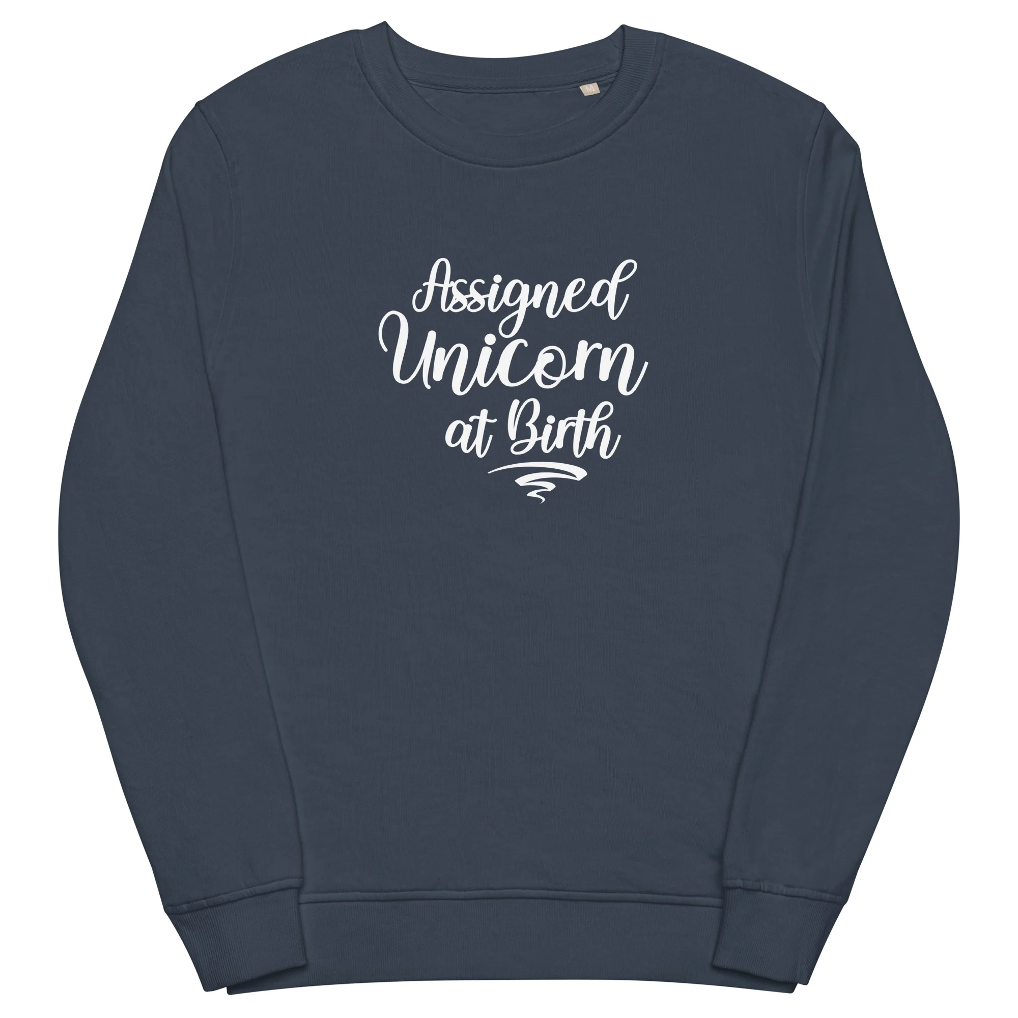 Assigned Unicorn at Birth Organic Sweatshirt - Image 5